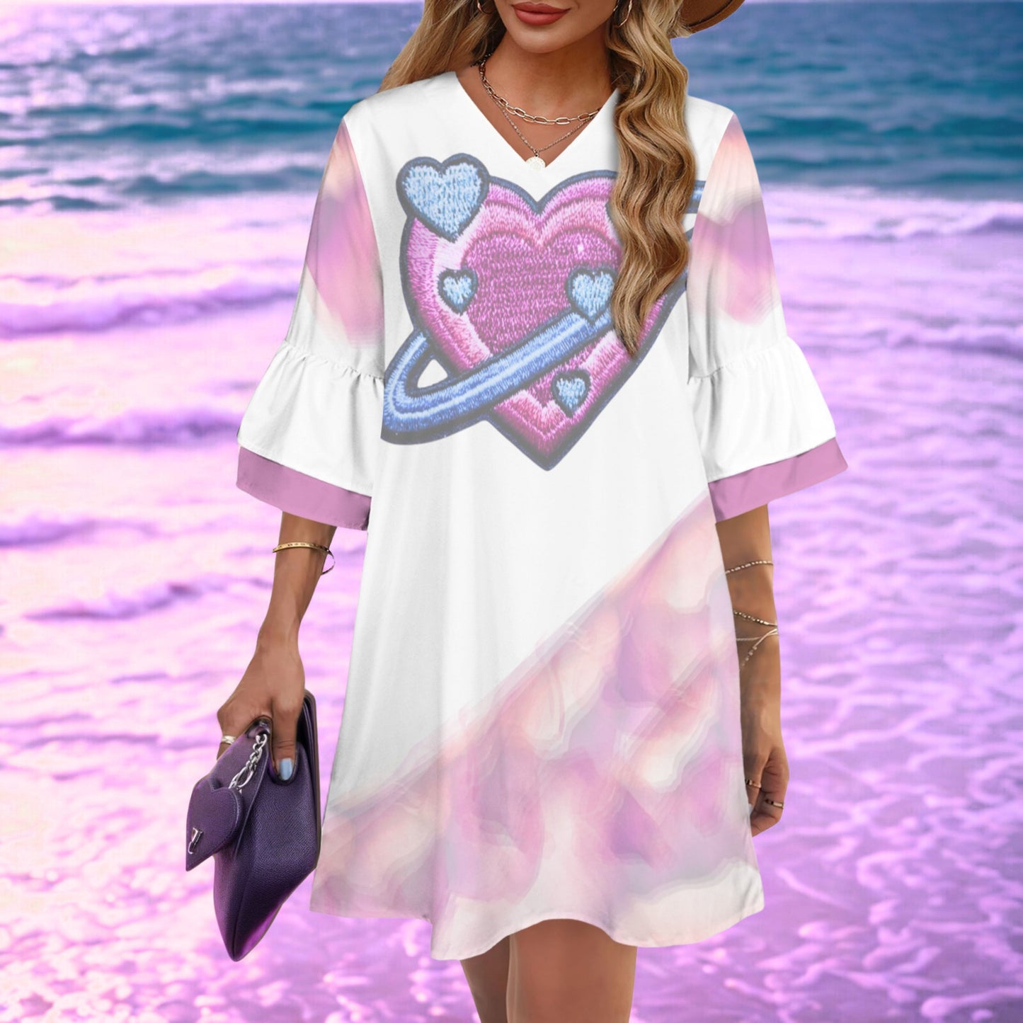 Se Son Rose  -Saturn Heart White Dress