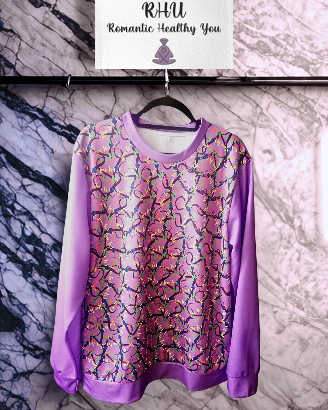 LINFA Chaos In The Heart Tote Bag Light Purple