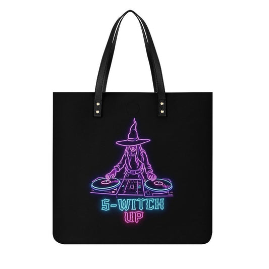 S-WITCH UP FLAT PU LEATHER TOTE