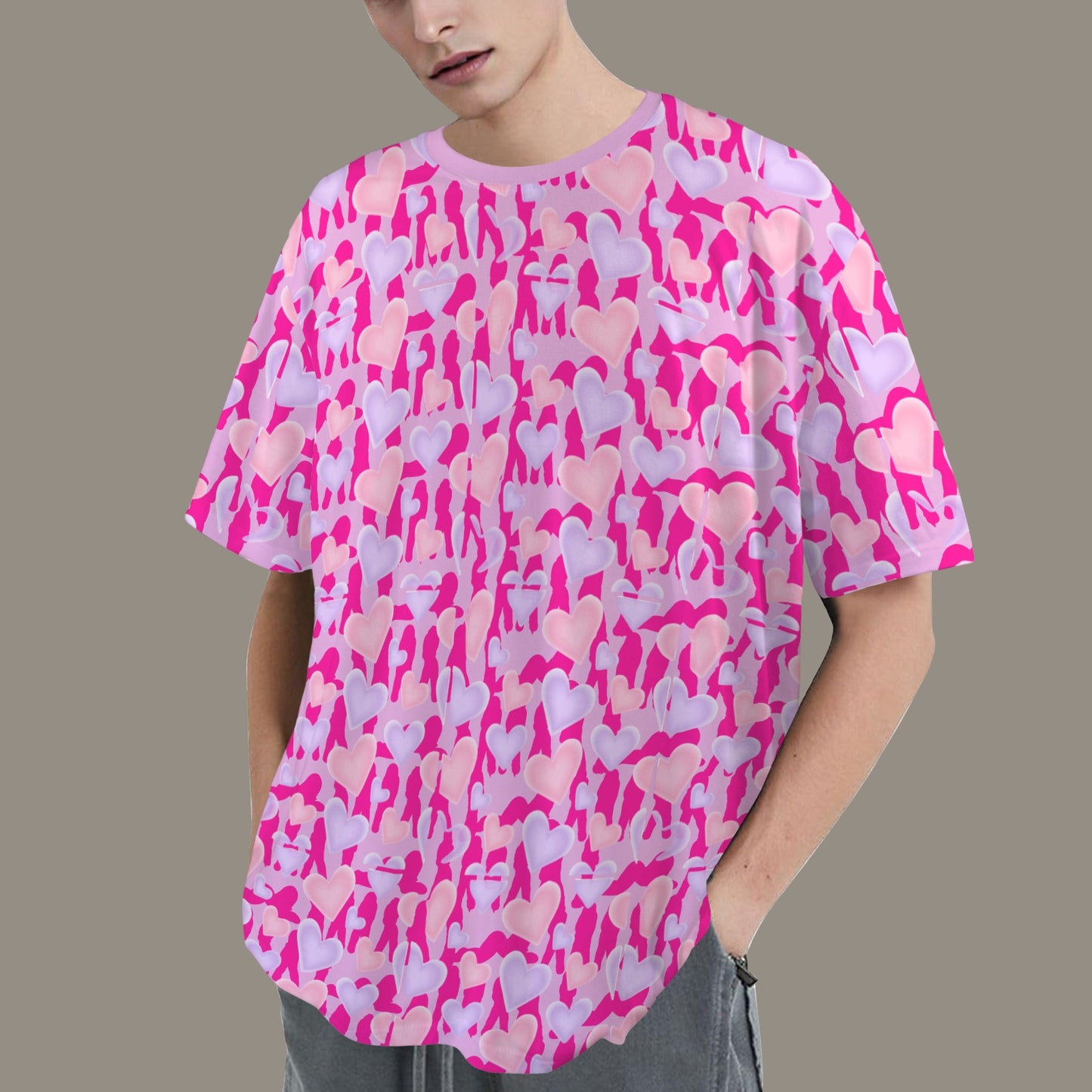 Mosquitoes  HEARTS T-SHIRT Hot PInk