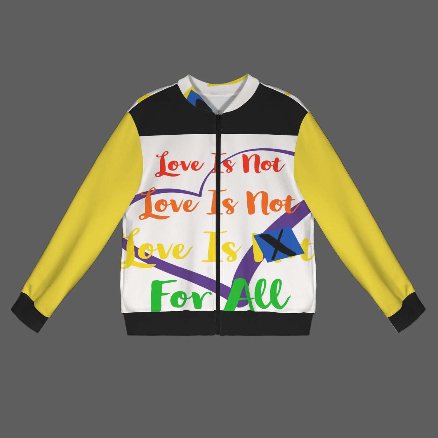 LINFA Yellow SLeeve Bomber Jacket