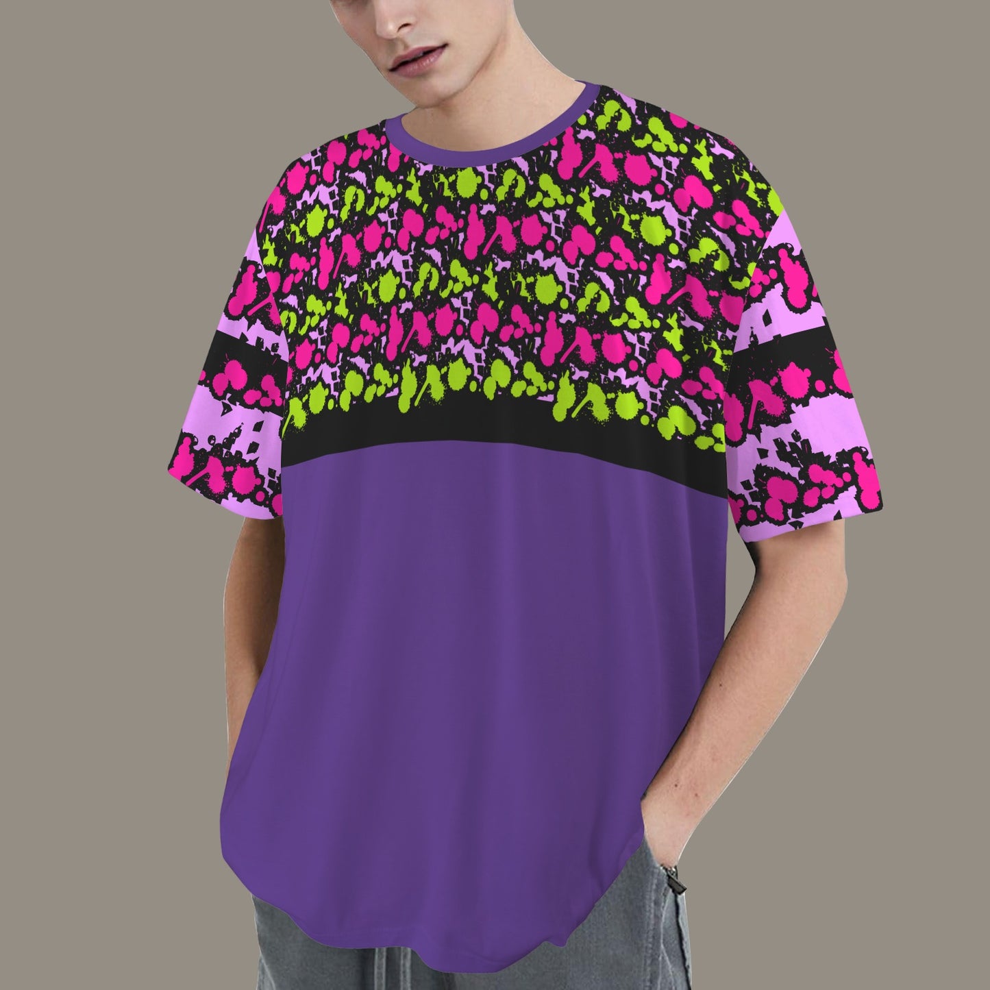 Hidden Name T-shirt Hot Hot Pink Bright Green Purple Black