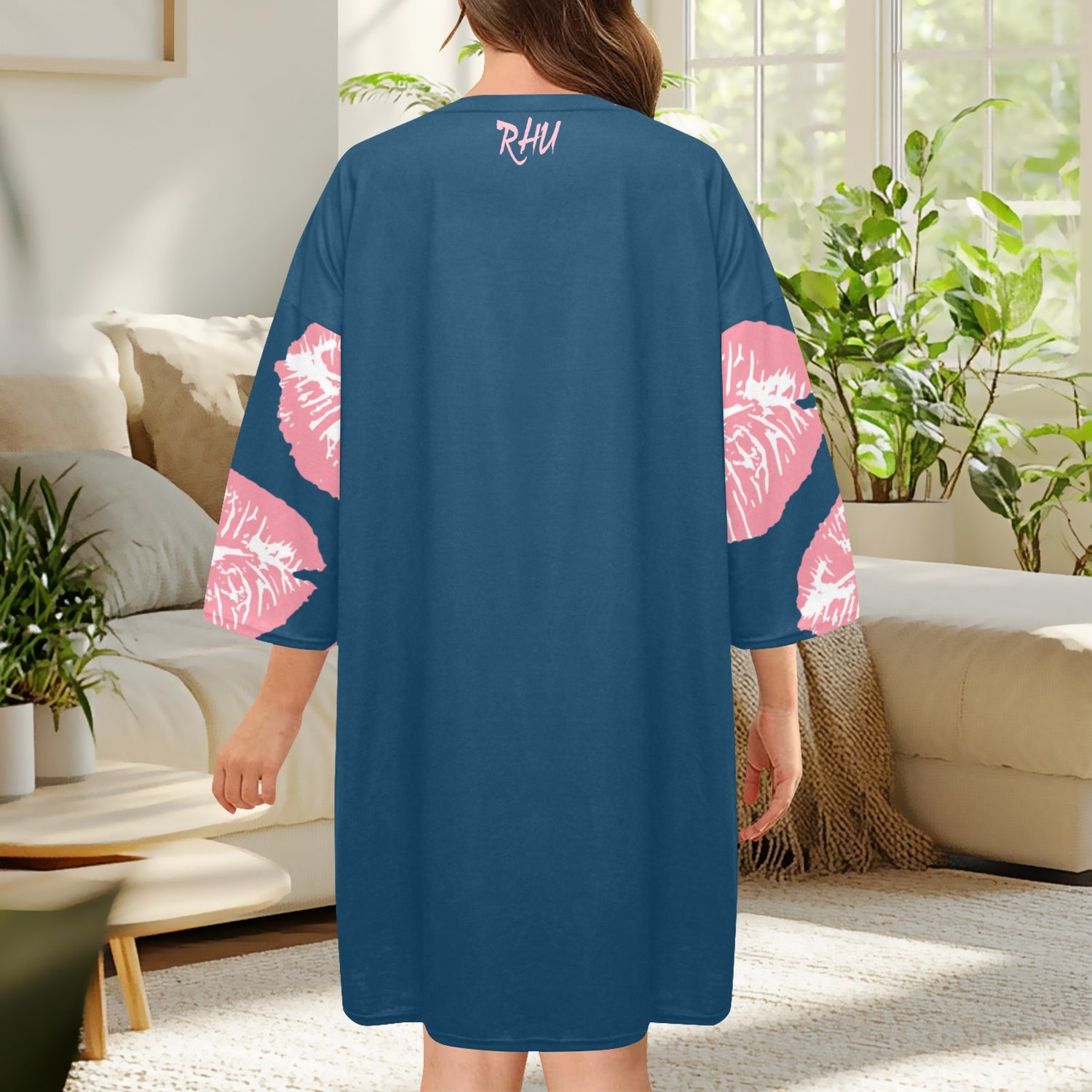 Lounge Dress Ransie Mouth Green