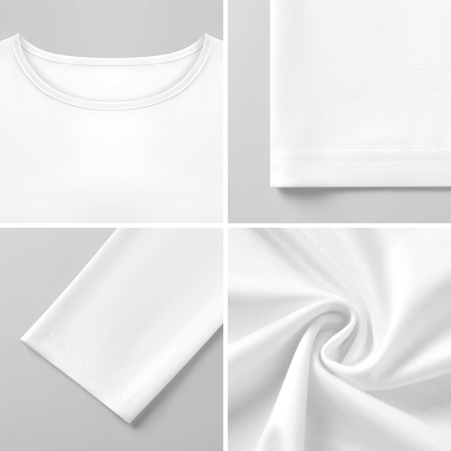 Custom Women's Round neck long sleeved T-shirt