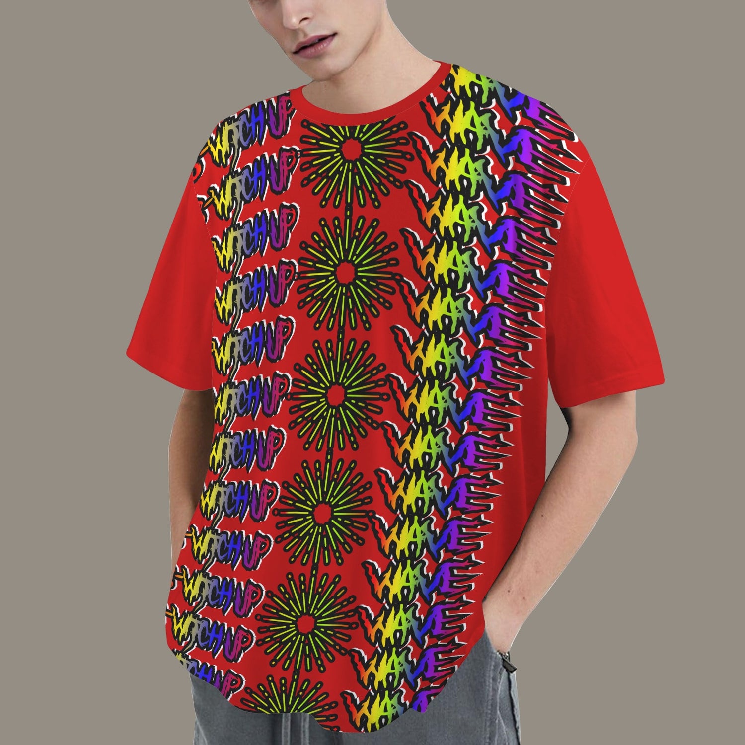 S-WITCH UP WAVE LOGO MULTI DARK RED