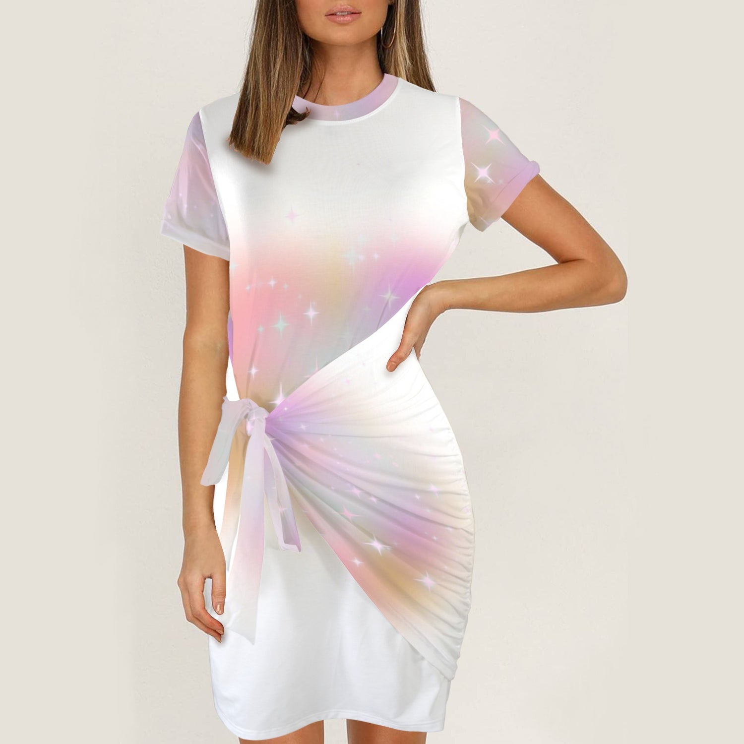 Se son rose fioriranno bodycon dress