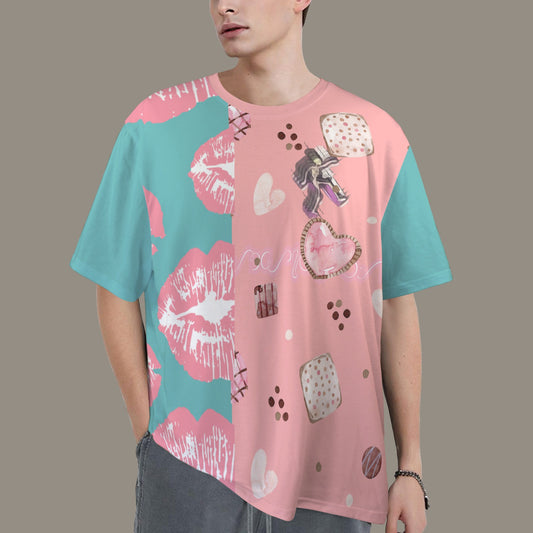 Hidden Name T-shirt Mouth Cookies Pink Torquoise