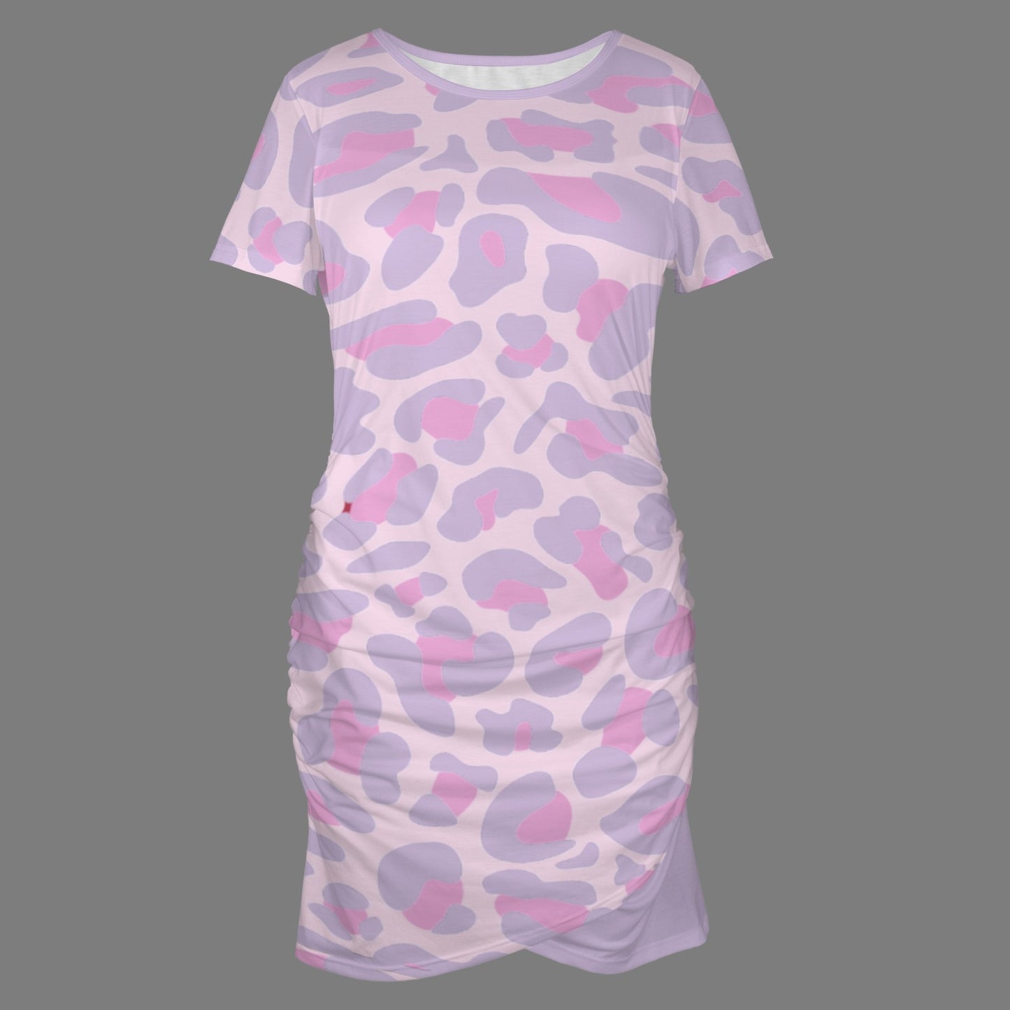Lilac Pink Leopard Bodycon Dress