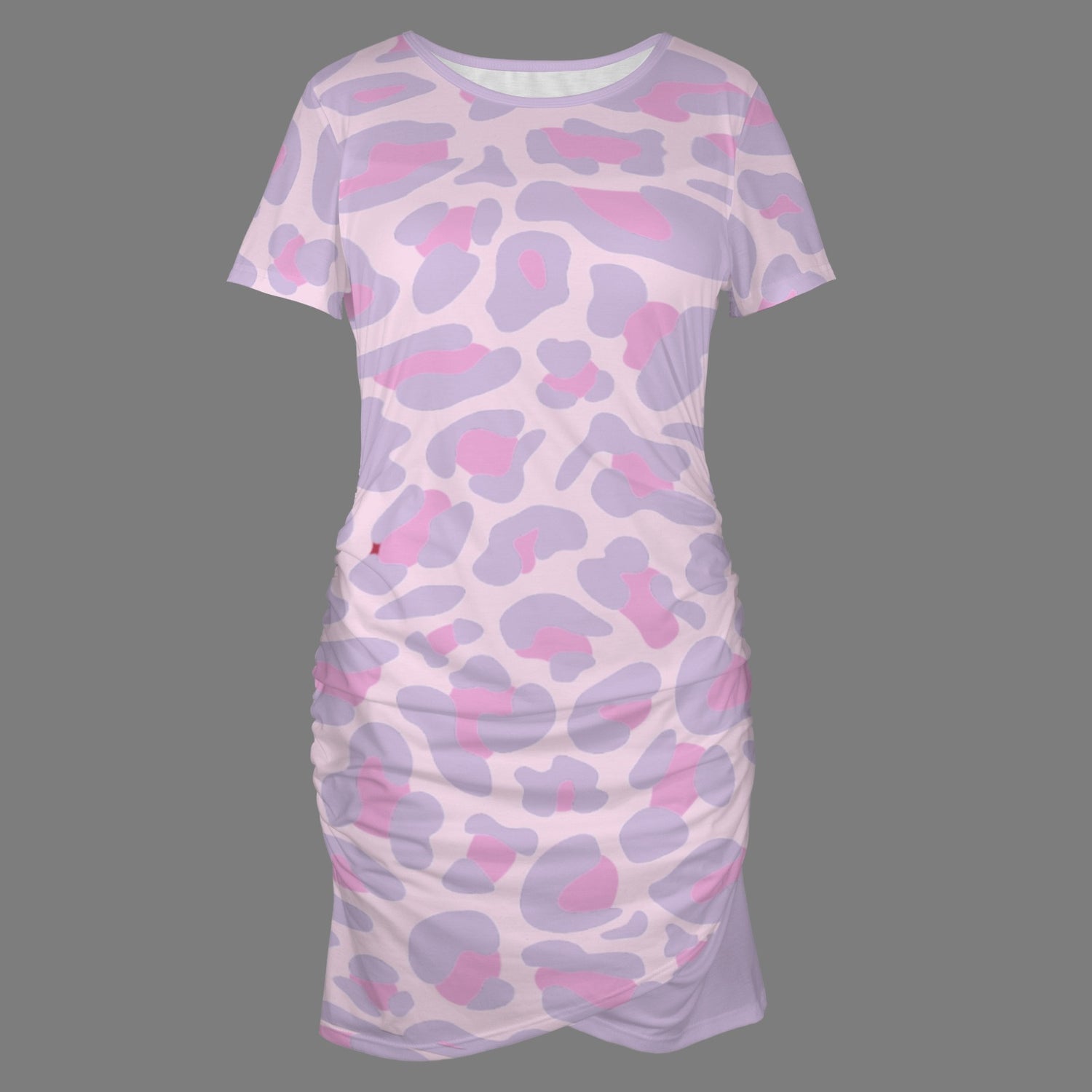 Lilac Pink Leopard Bodycon Dress