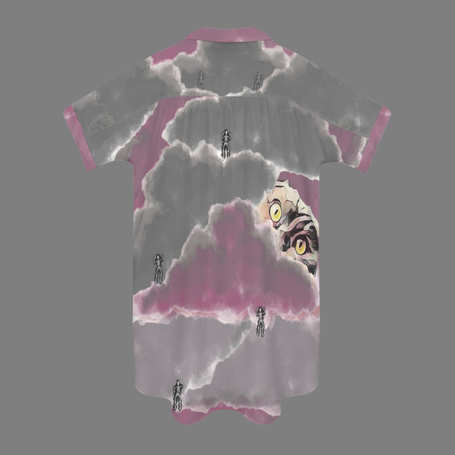 Humans Scare Me Jimmy Cloud T-Shirt Dress Pink
