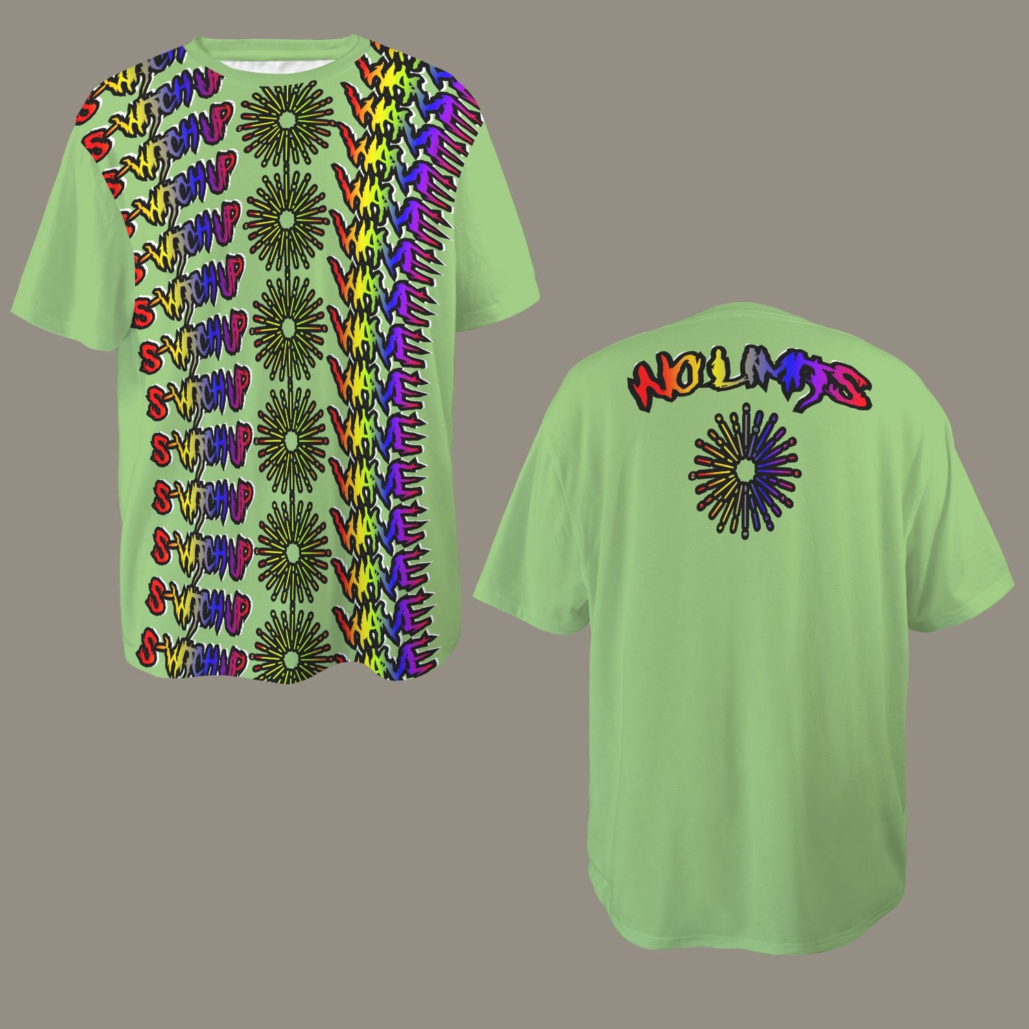 S-WITCH UP WAVE LOGO MULTI LIGHT GREEN