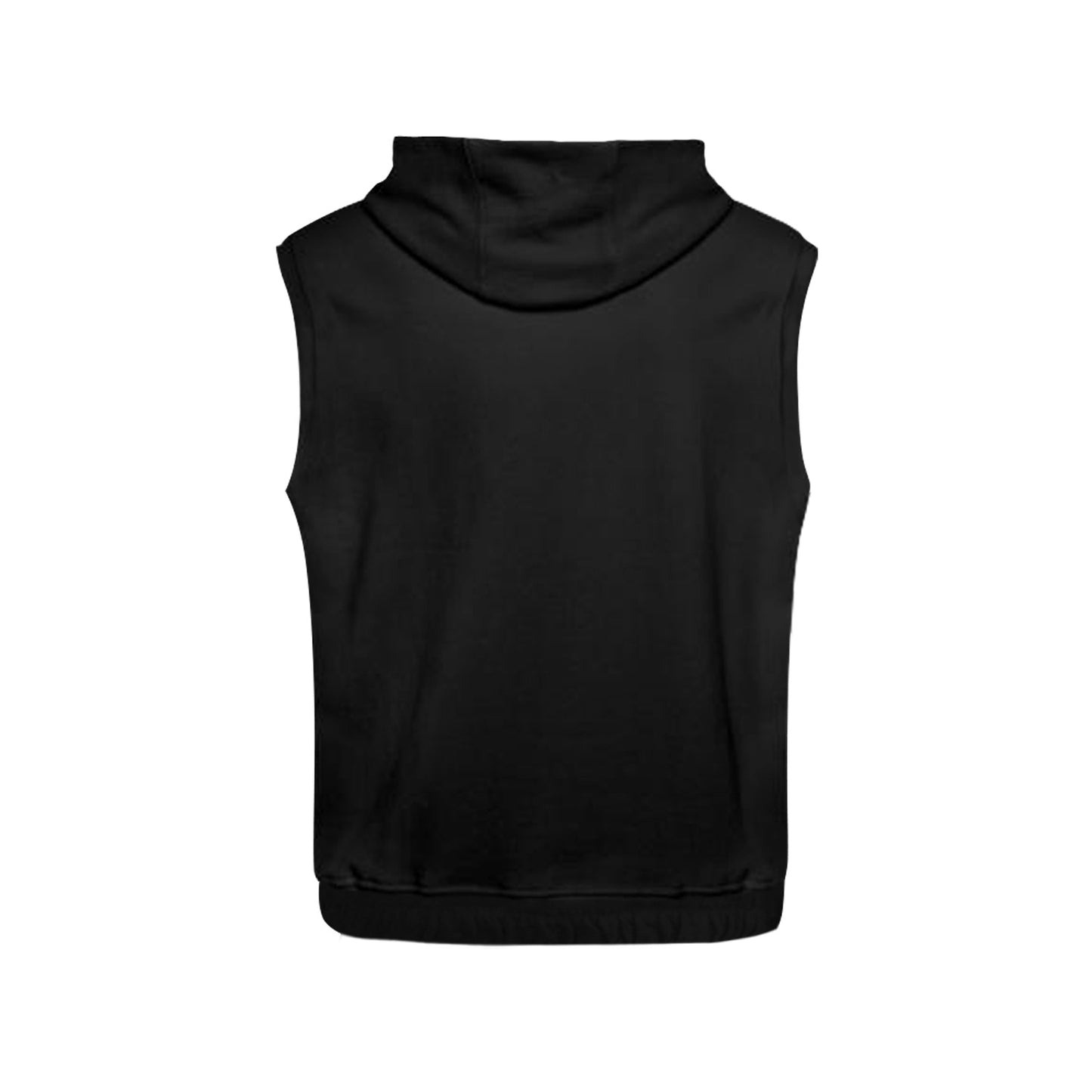 Caution  Small  Pattern Men's Sleeveless Hoodie