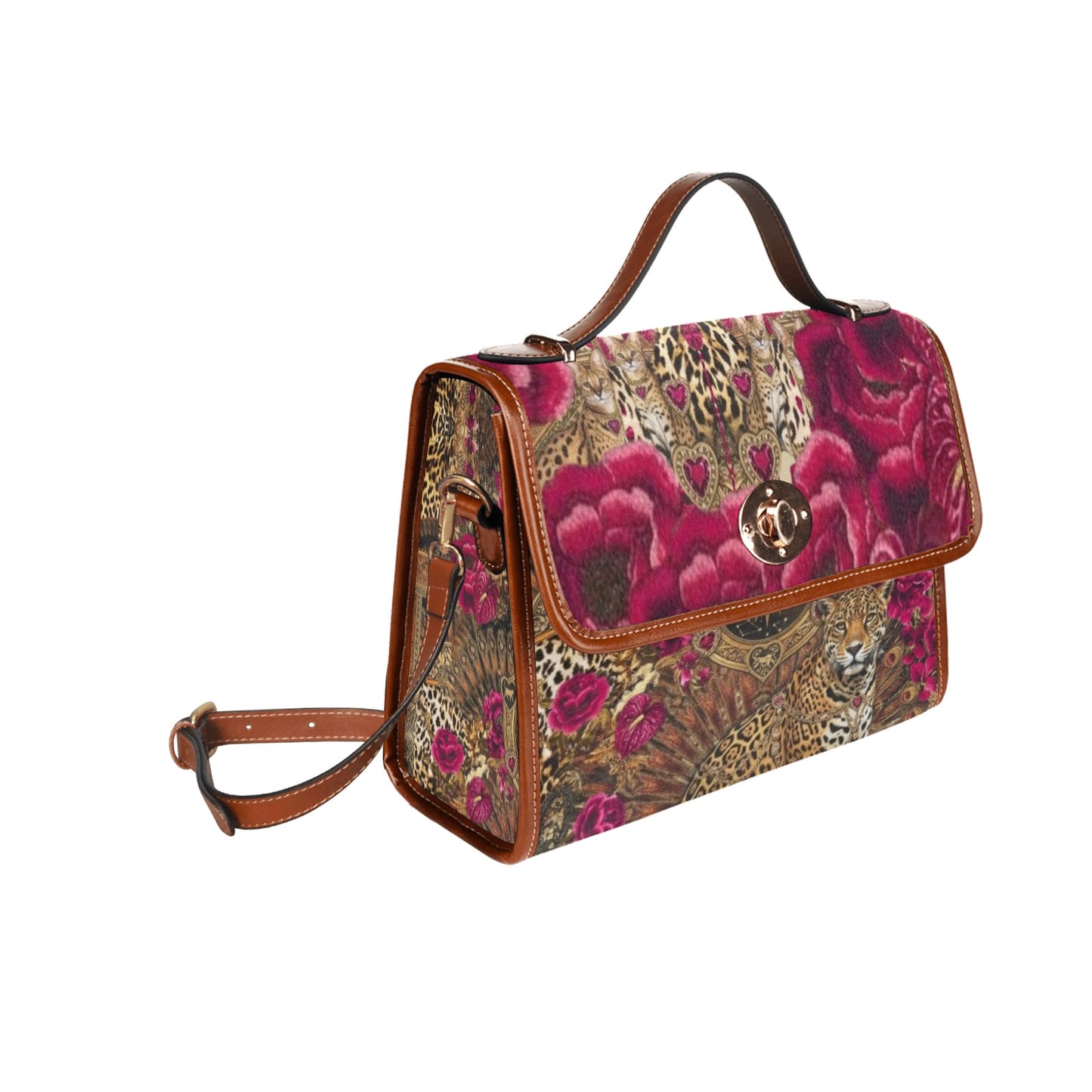 Opulenta Print Leopard Canvas Bag