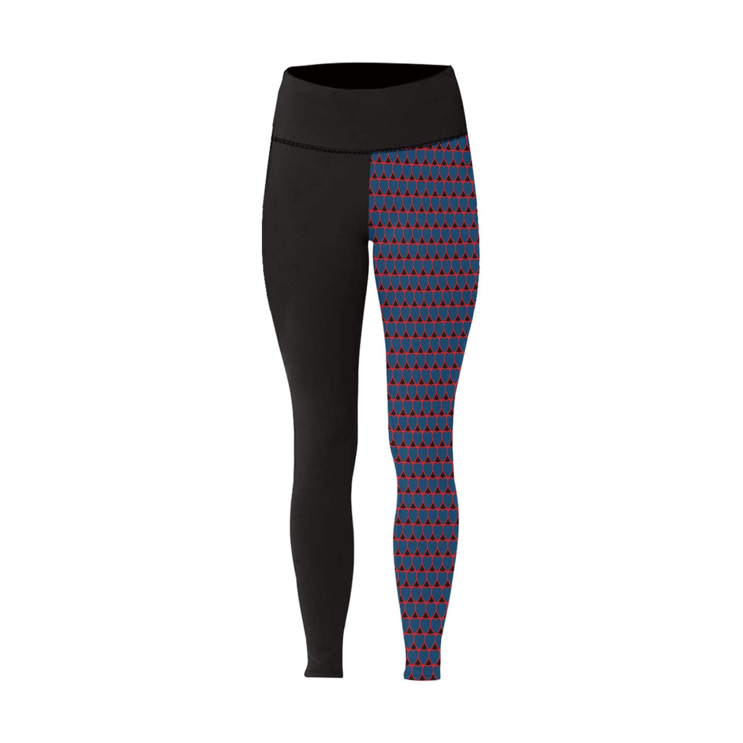 Hearts Blue Wall leggings