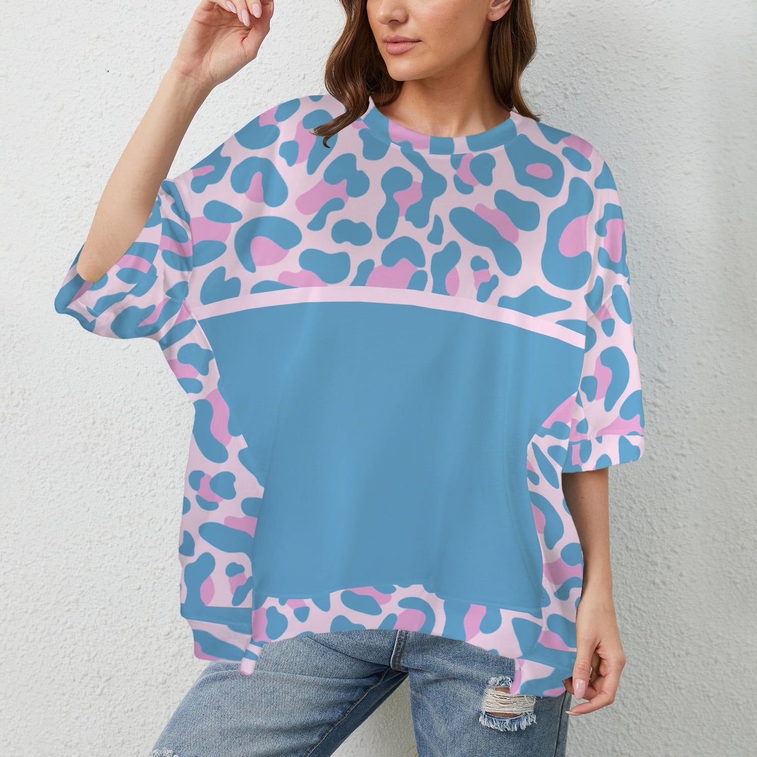 Maglia mamma Leopard Pink Aziel