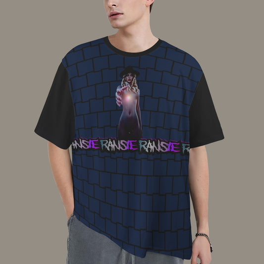 RANSIE FIGURE WALL BLUE T-SHIRT