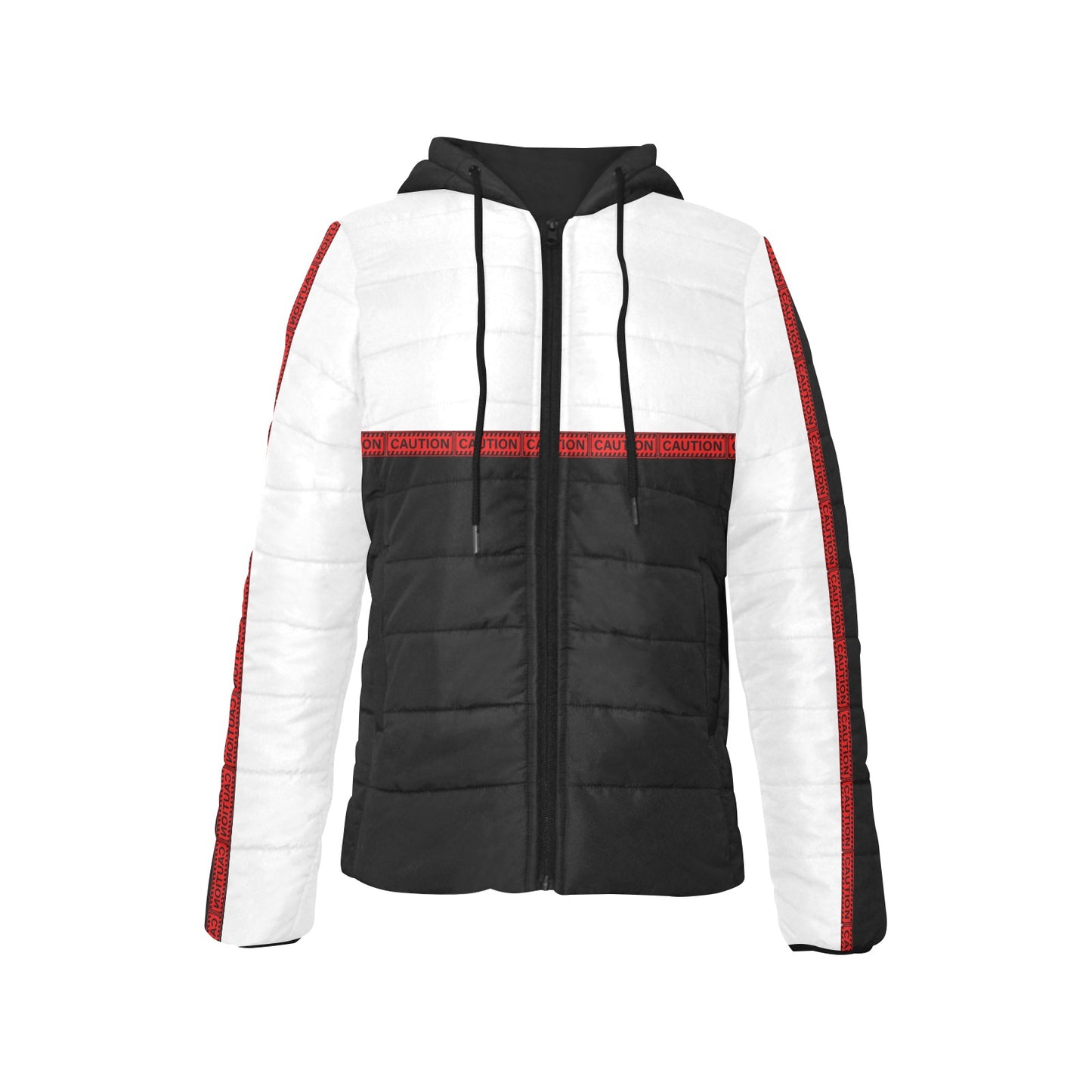 Caution Design 3 Padded Jacket - B/W Eyes