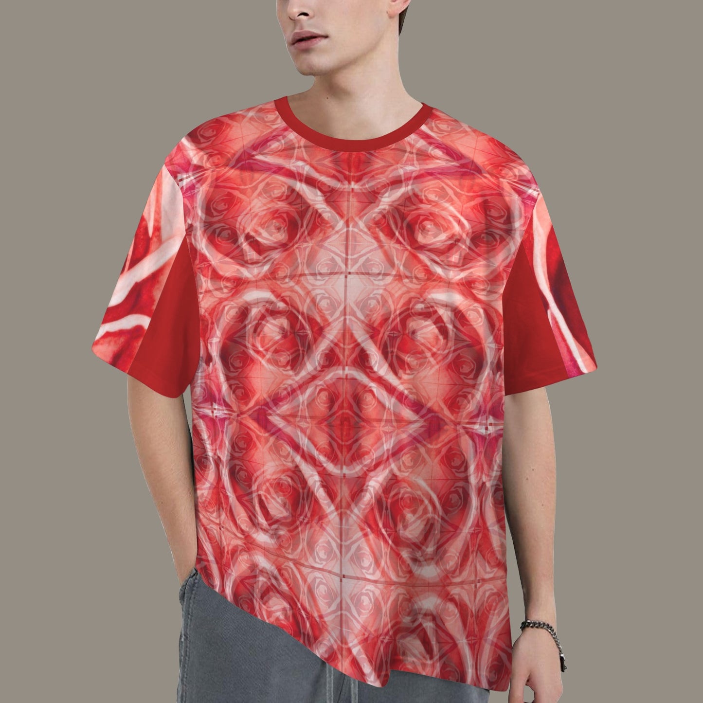 Se Son Rose Fioriranno (Psychedelic Vision Of Roses) Unisex T-Shirt Red