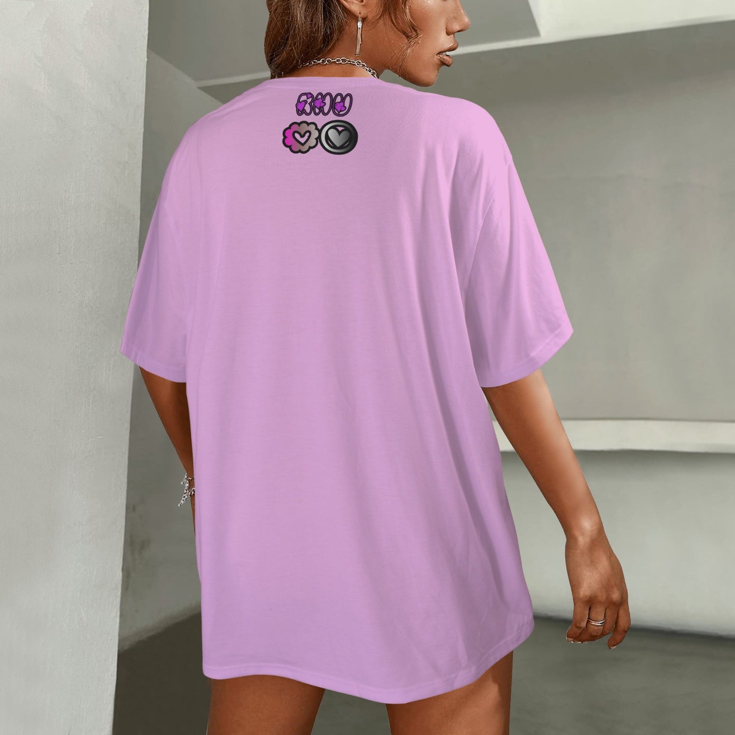 SE SON ROSE T-SHIRT - HEARTS LIGHTPINK