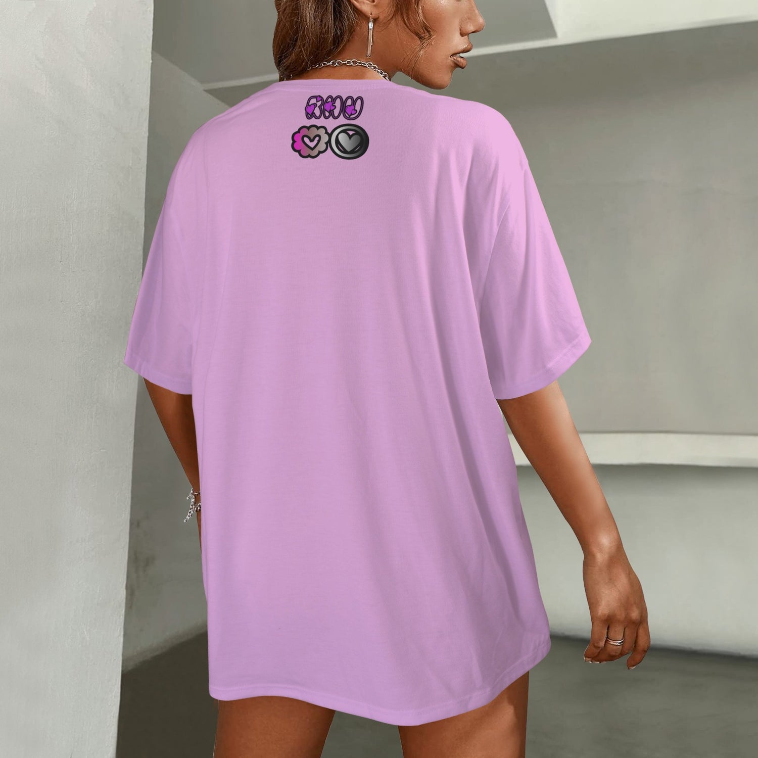 SE SON ROSE T-SHIRT - HEARTS LIGHTPINK