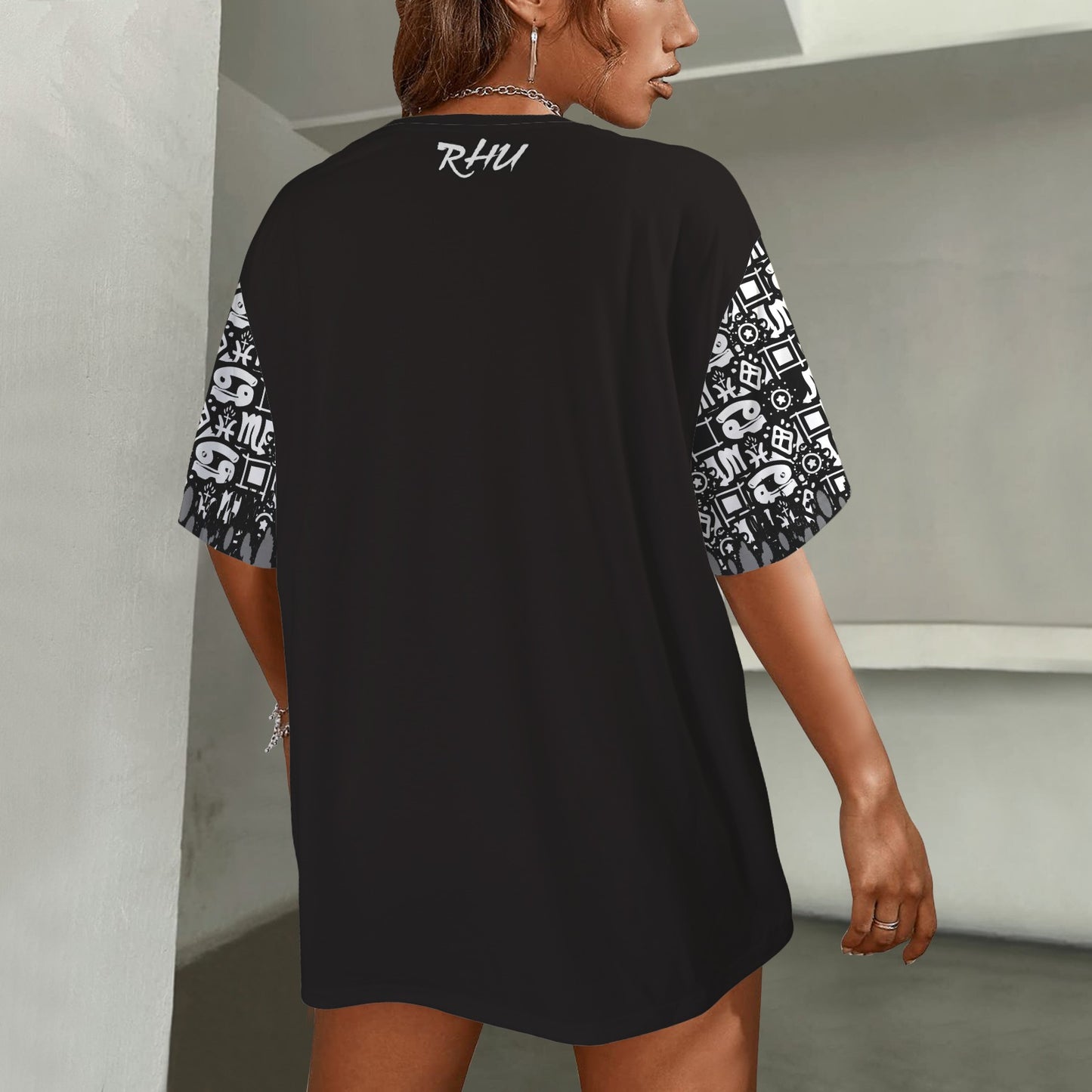 Hidden Name T-shirt Grey White Black Ransie