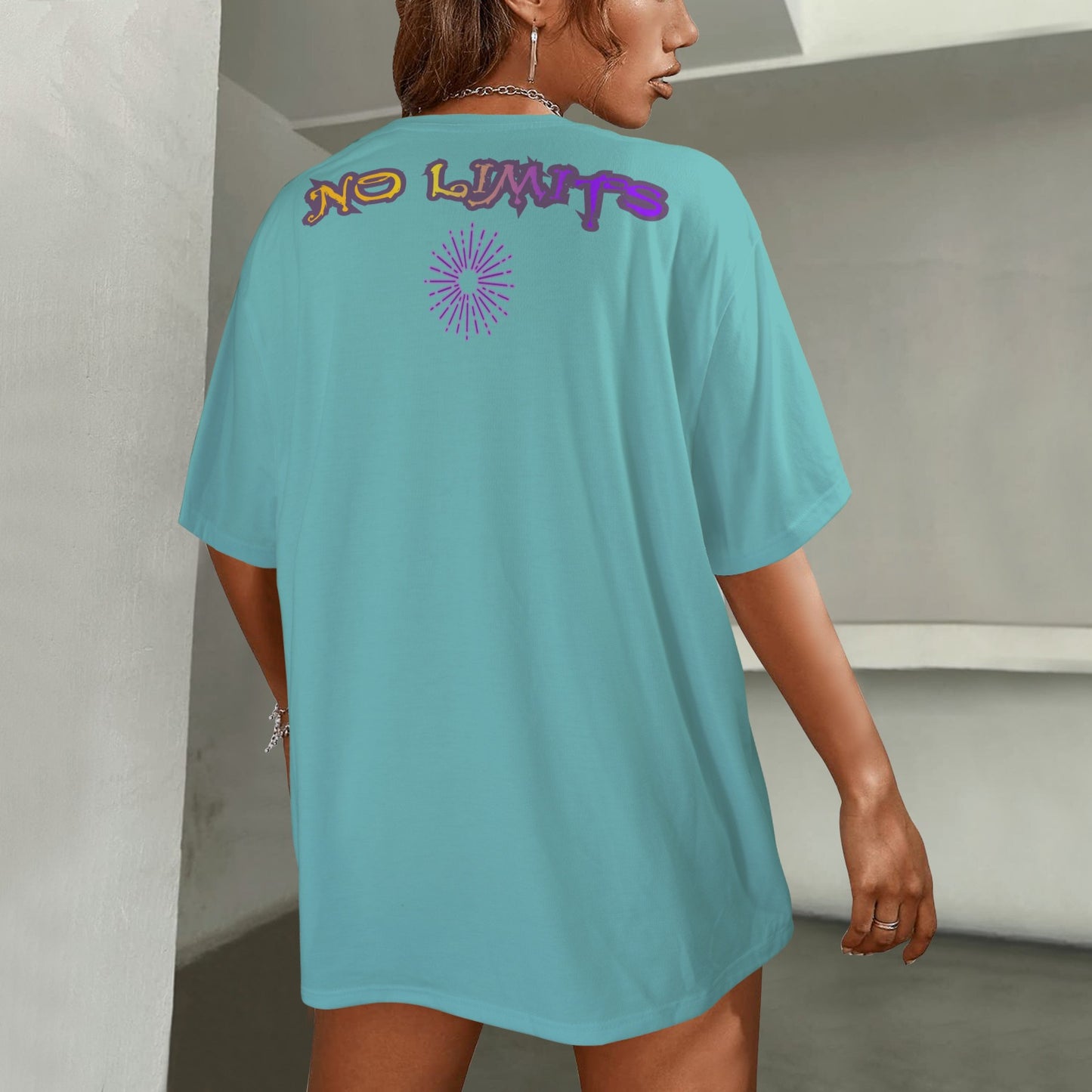 S-WITCH UP WAVE BUTTERFLY T-SHIRT LIGHT TURQUOISE