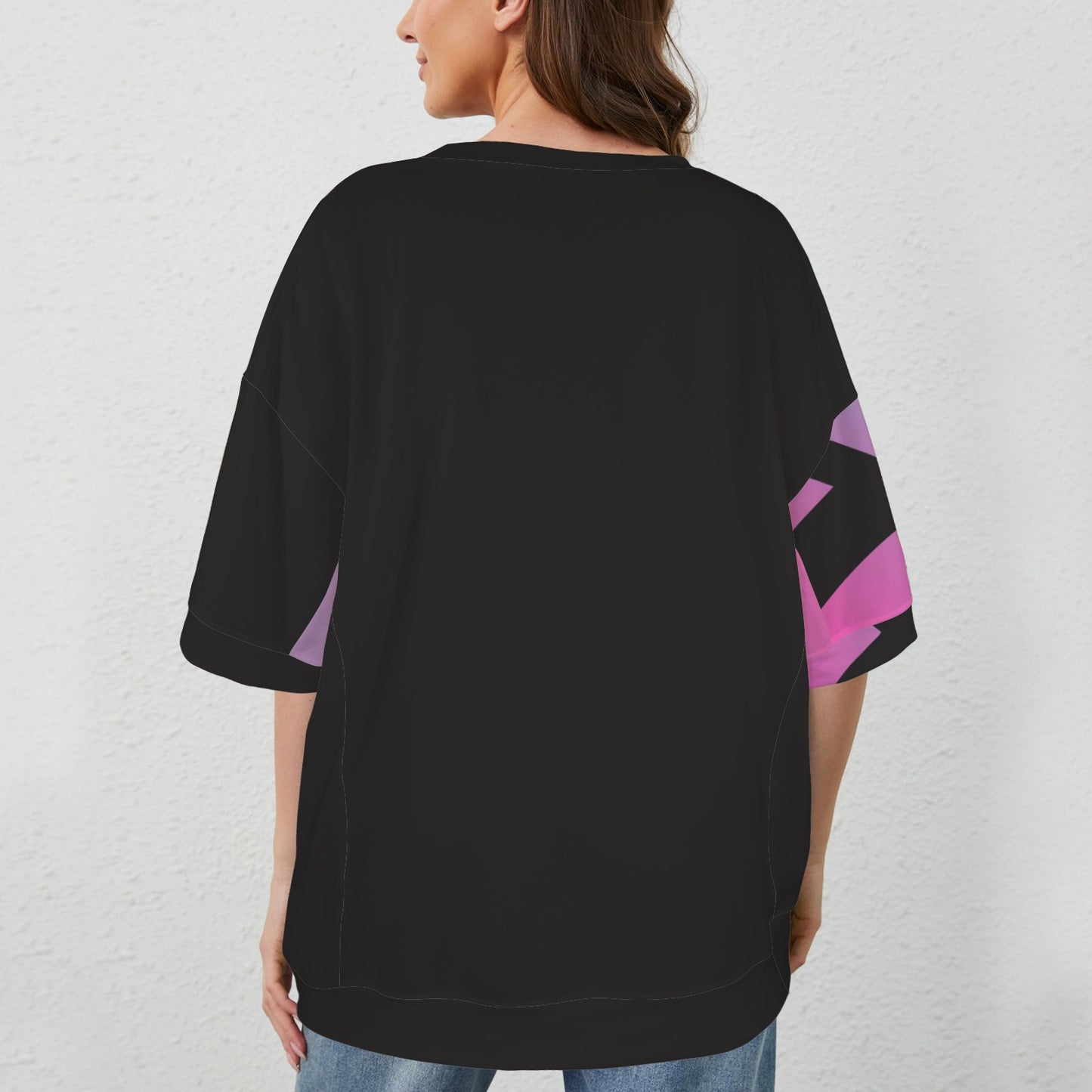 Let's Connect Hem T-Shirt black