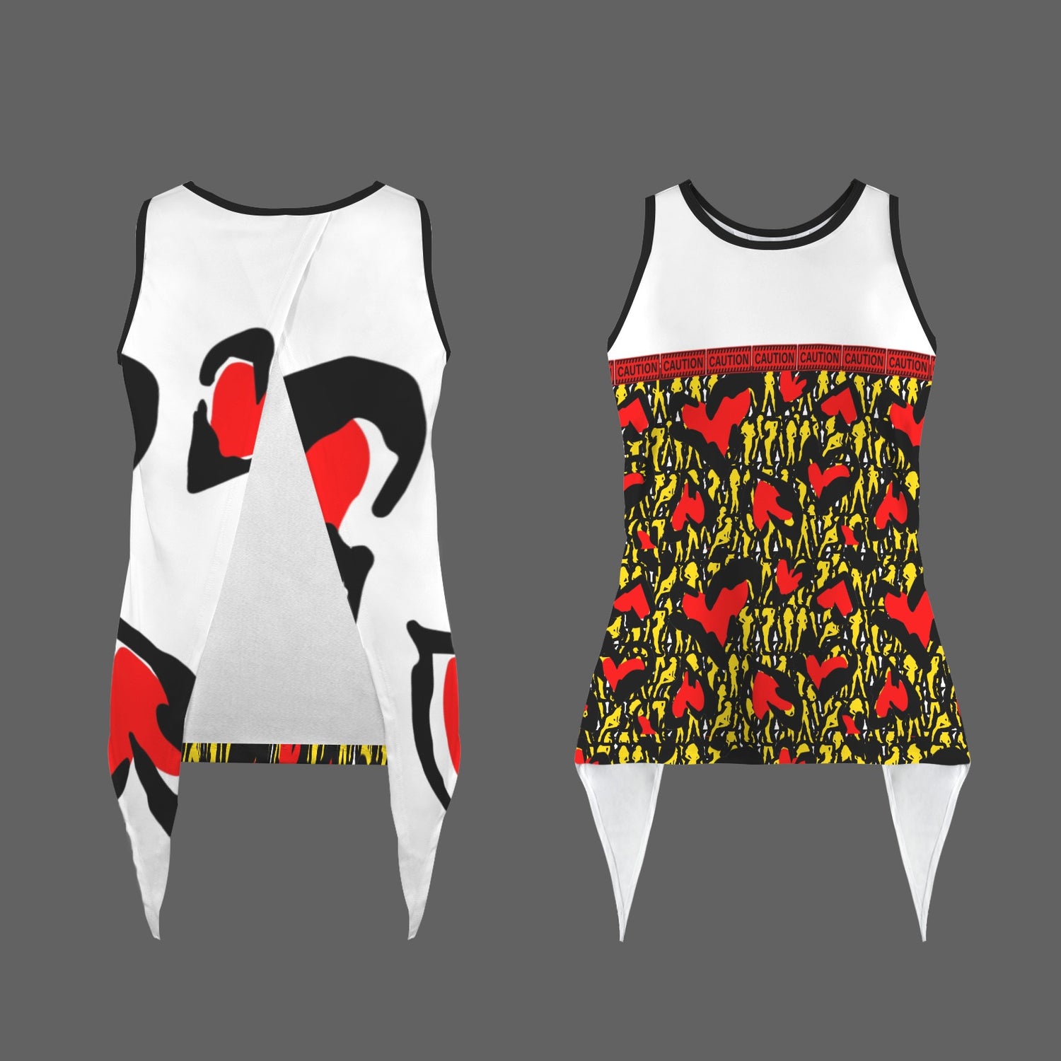 Caution Sport Top White