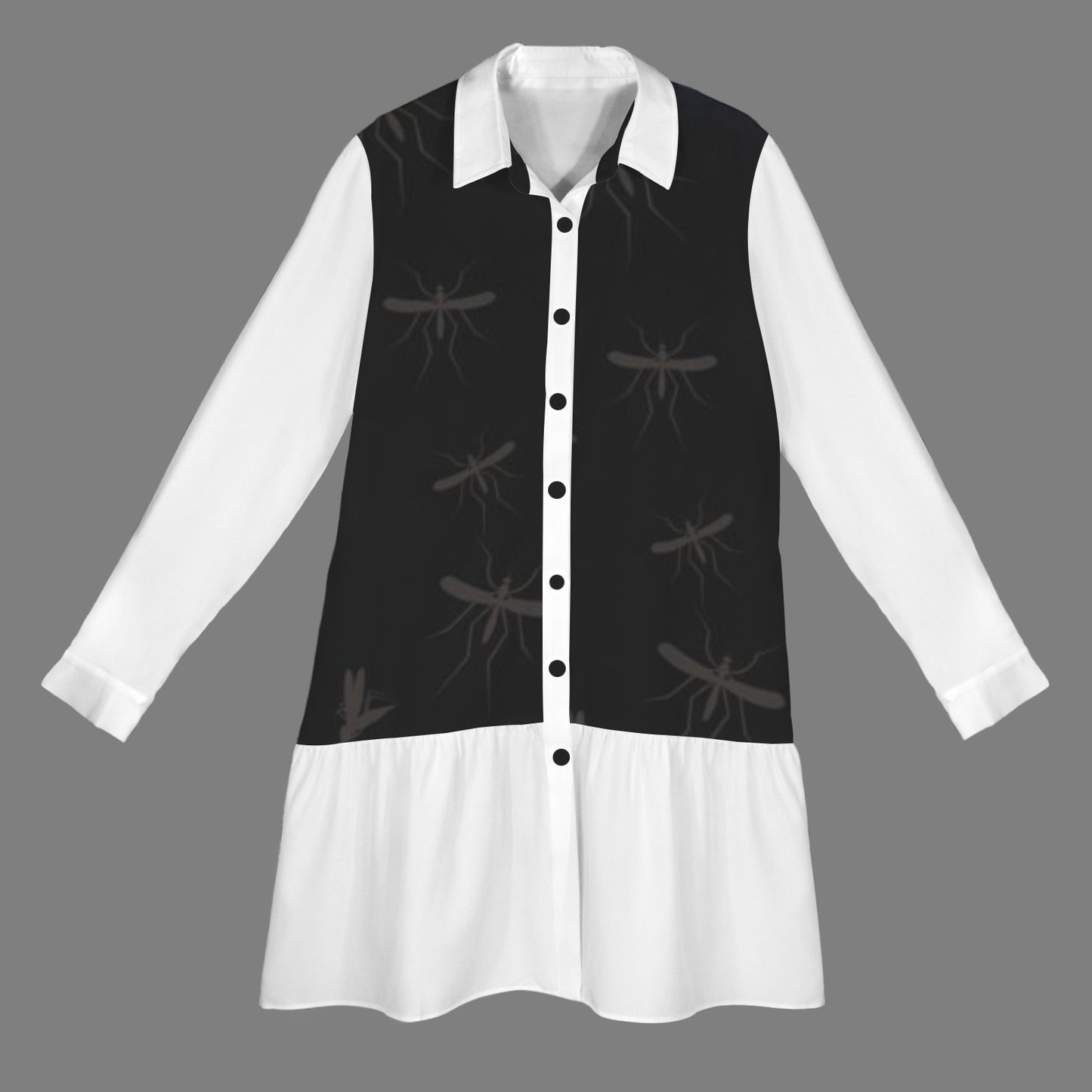 Mosquitoes White Black Lapel