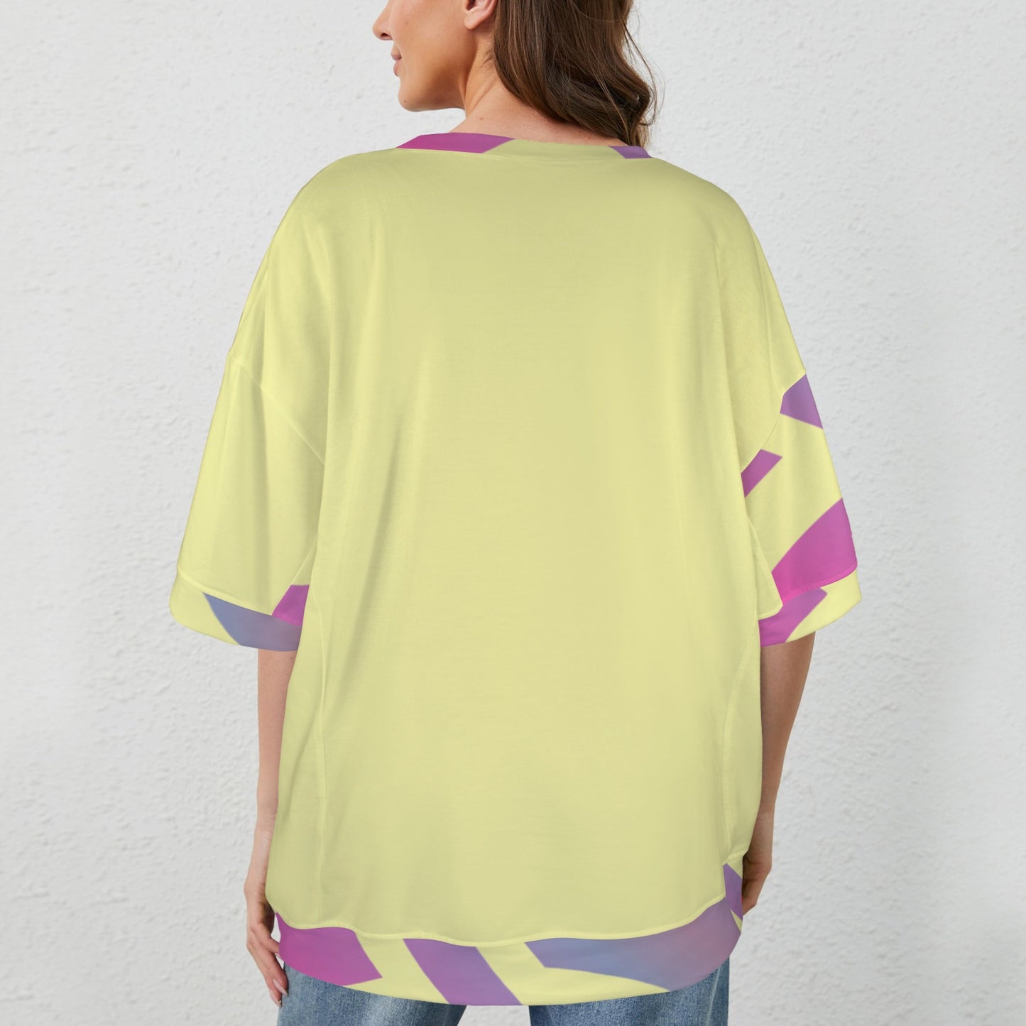 Let's Connect Hem T-Shirt Yellow
