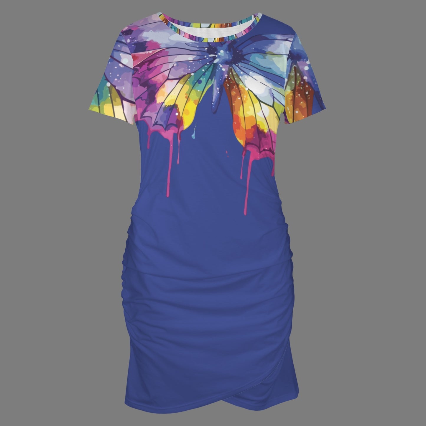 Butterfly Blue Bodycon Dress