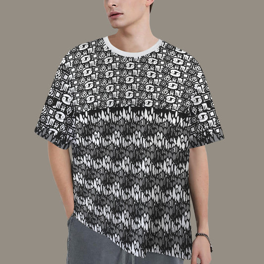 Hidden Name T-shirt Grey White Ransie