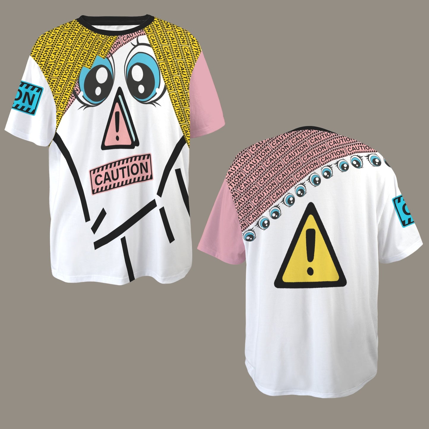 CAUTION Portrait with neck Black Collar