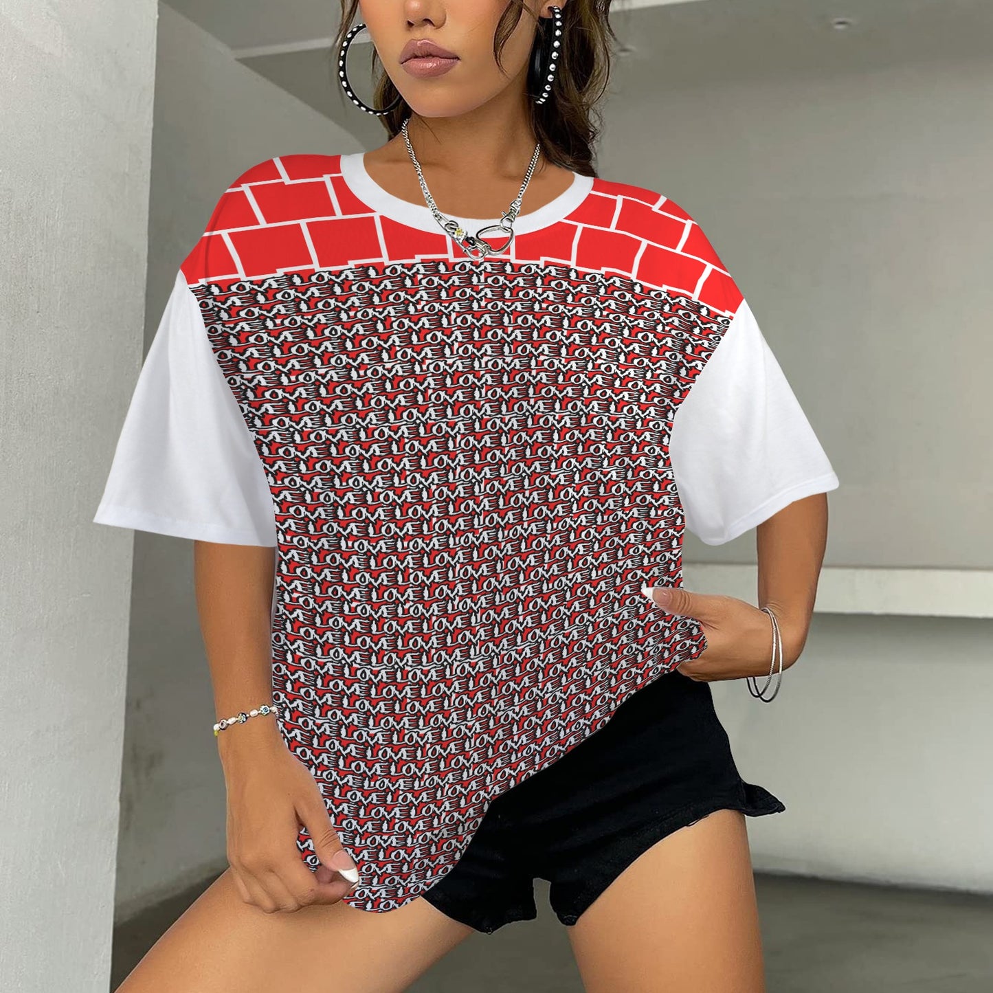 SE SON ROSE - RED LOVE WALL SMALL LOVE 2 - WHITE