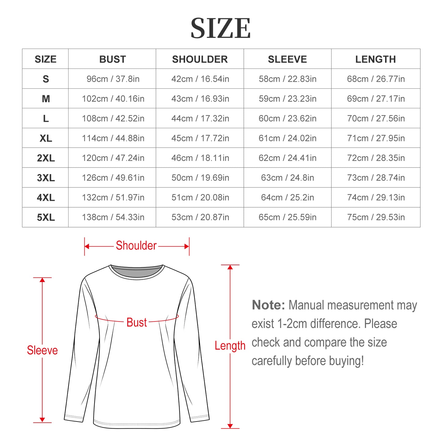 Custom Women's Round neck long sleeved T-shirt