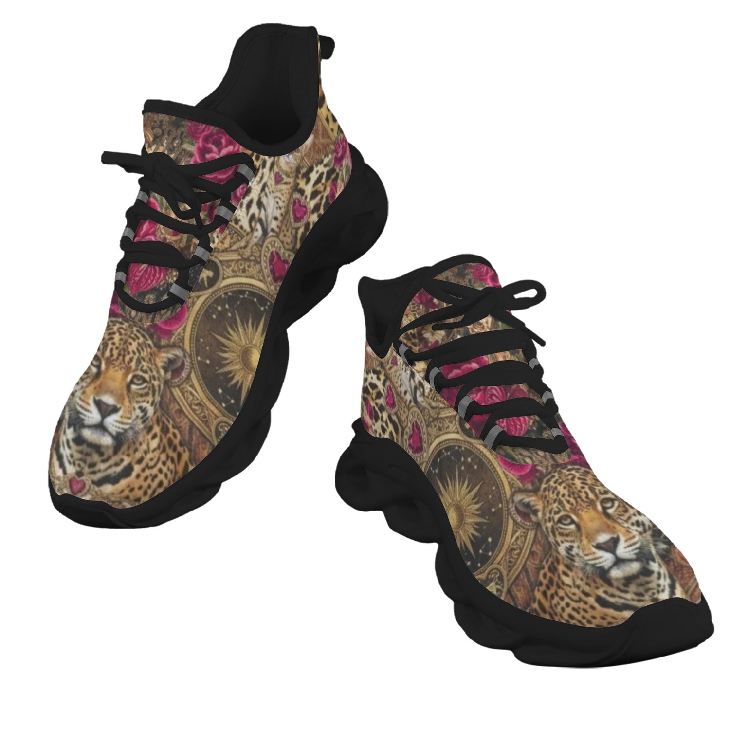 Leopard with Leo ladies running shoes