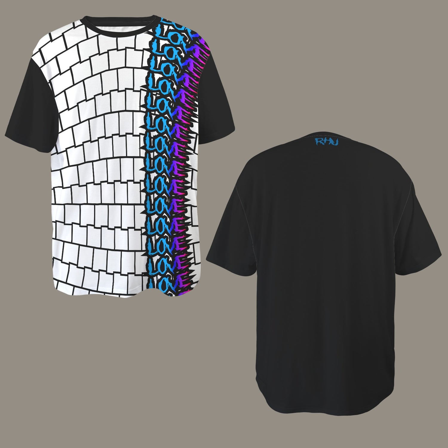 SE SON ROSE - LOVE WALL - BLACK WHITE LOVE COLOR