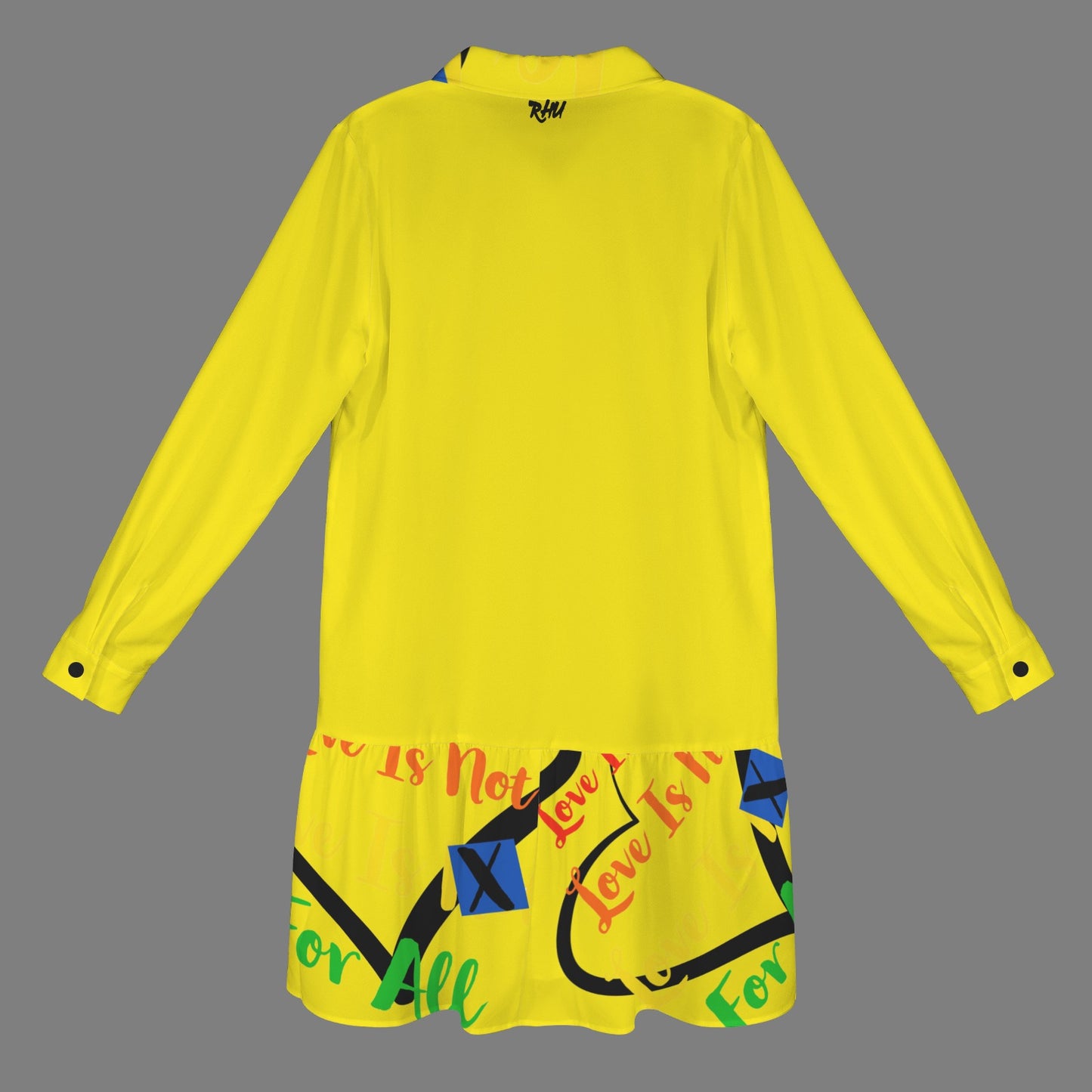 LINFA T SHIRT DRESS YELLOW HEART