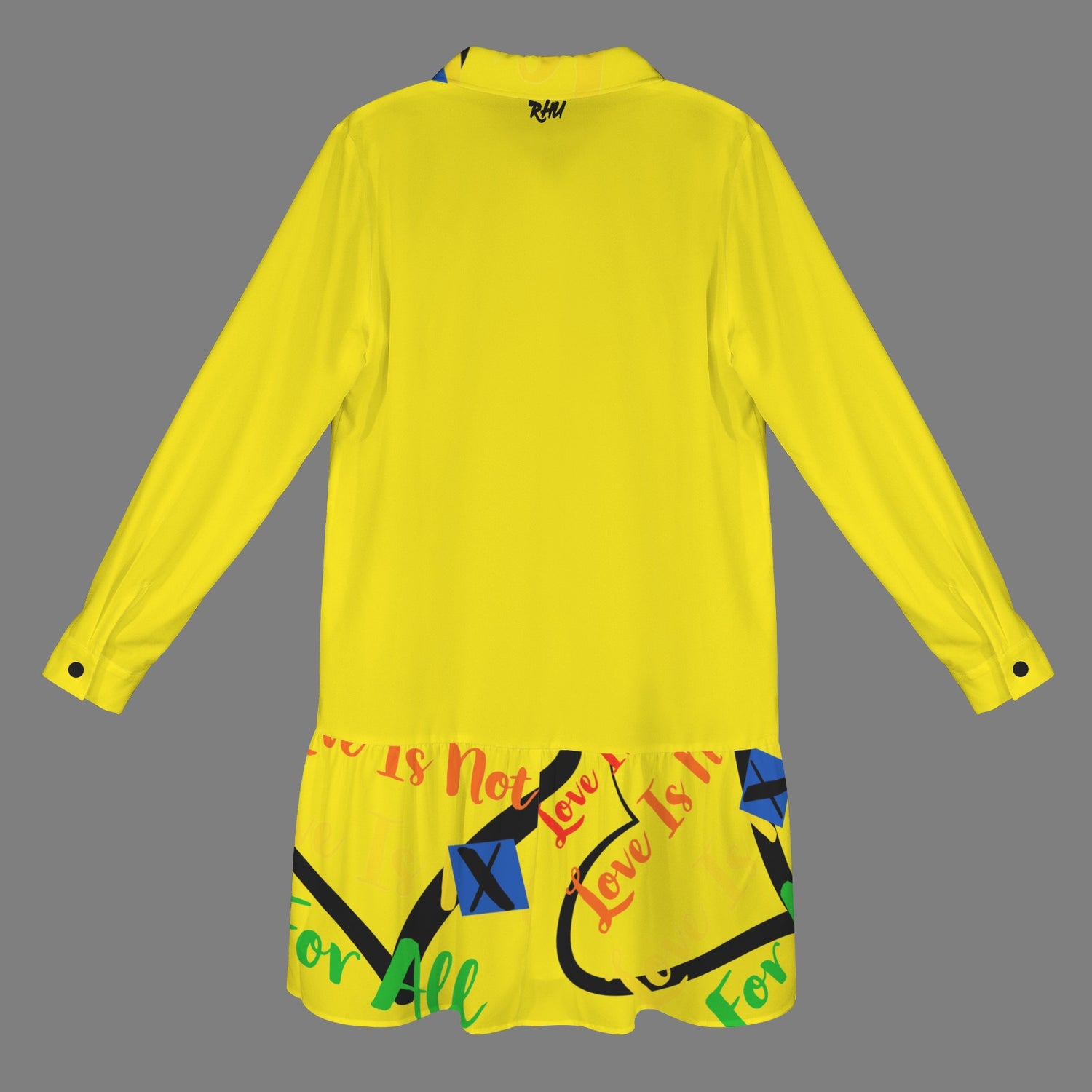 LINFA T SHIRT DRESS YELLOW HEART