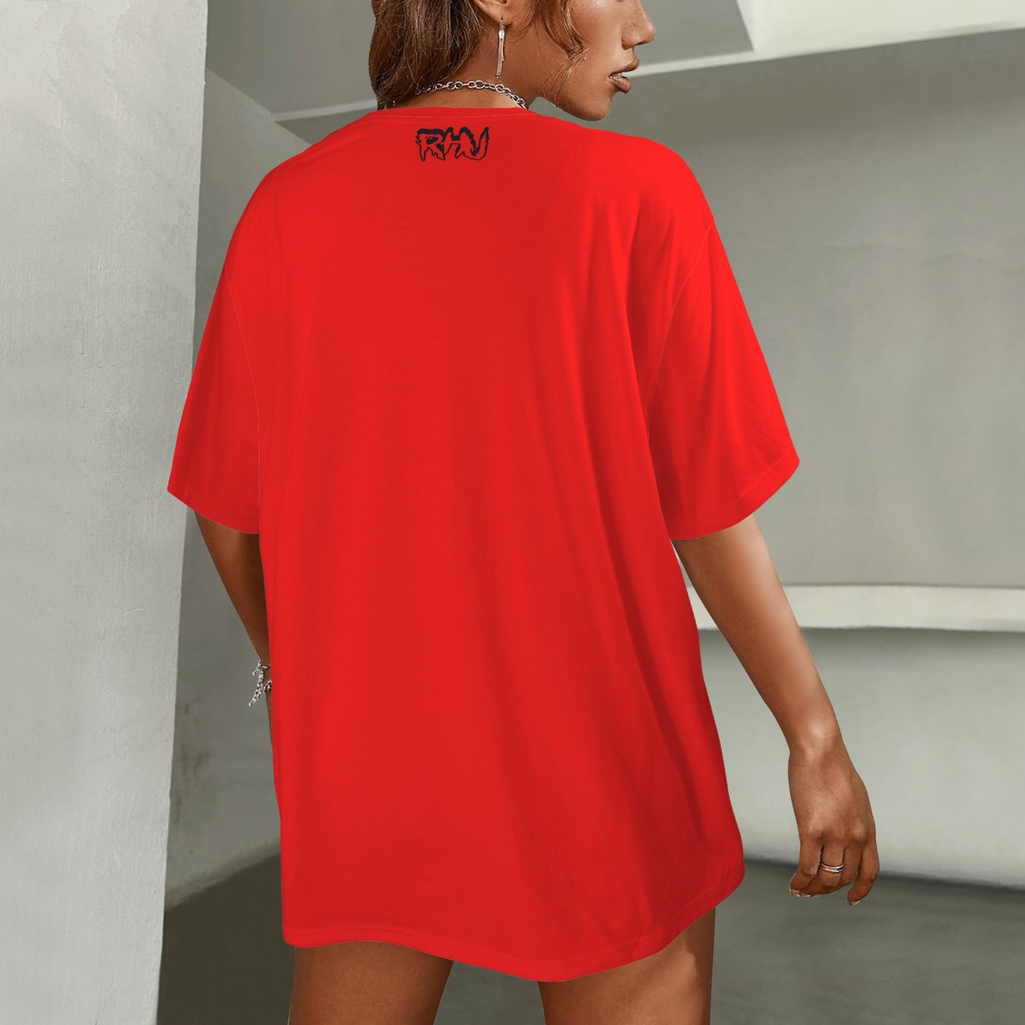 LOVE HEARTS RED YELLOW T-SHIRT