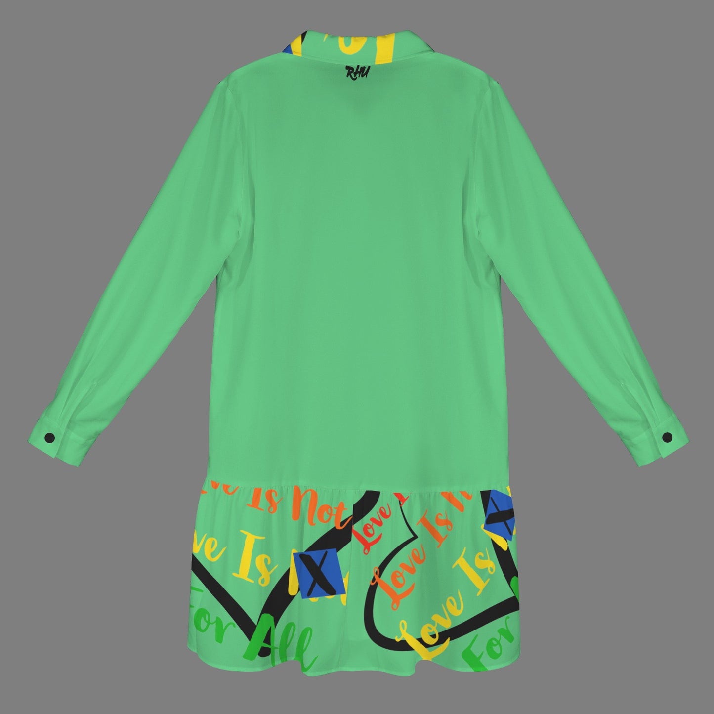 LINFA T SHIRT DRESS GREEN  HEART