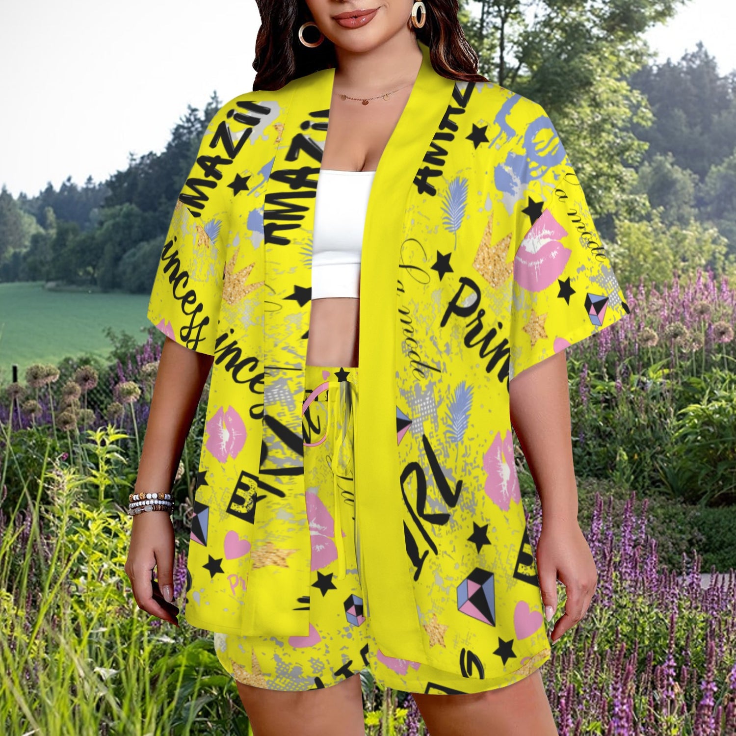 Yellow Feel Amazing Open Blouse