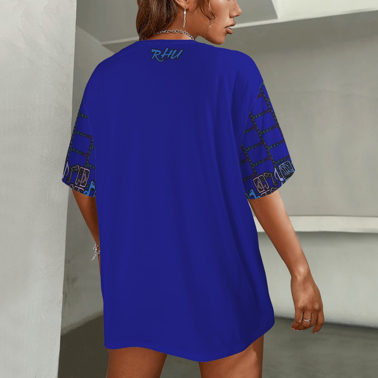 Hidden Name T-shirt  Blue Notes