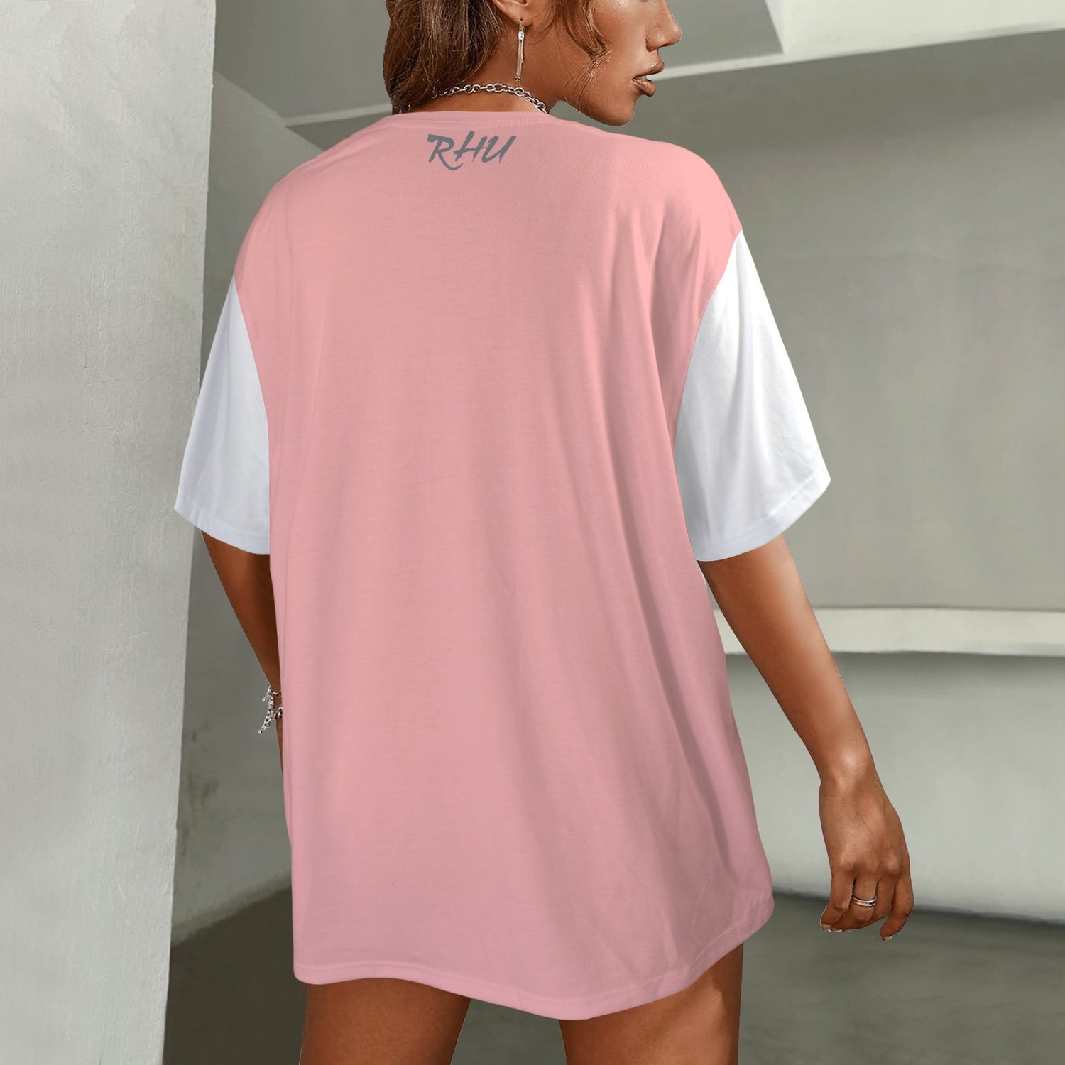 Hidden Name T-shirt Mouth Cookies Pink White