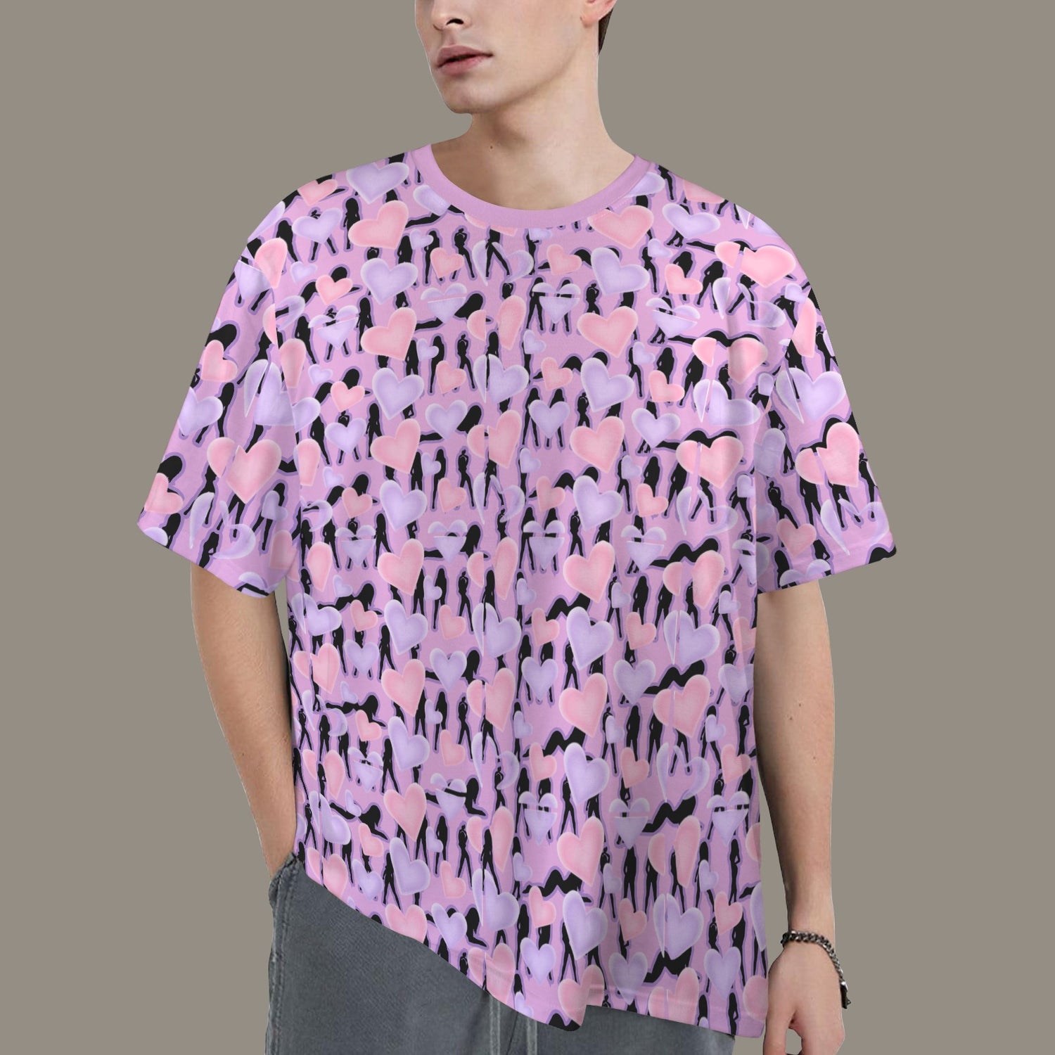 Mosquitoes  HEARTS T-SHIRT Blue Pink