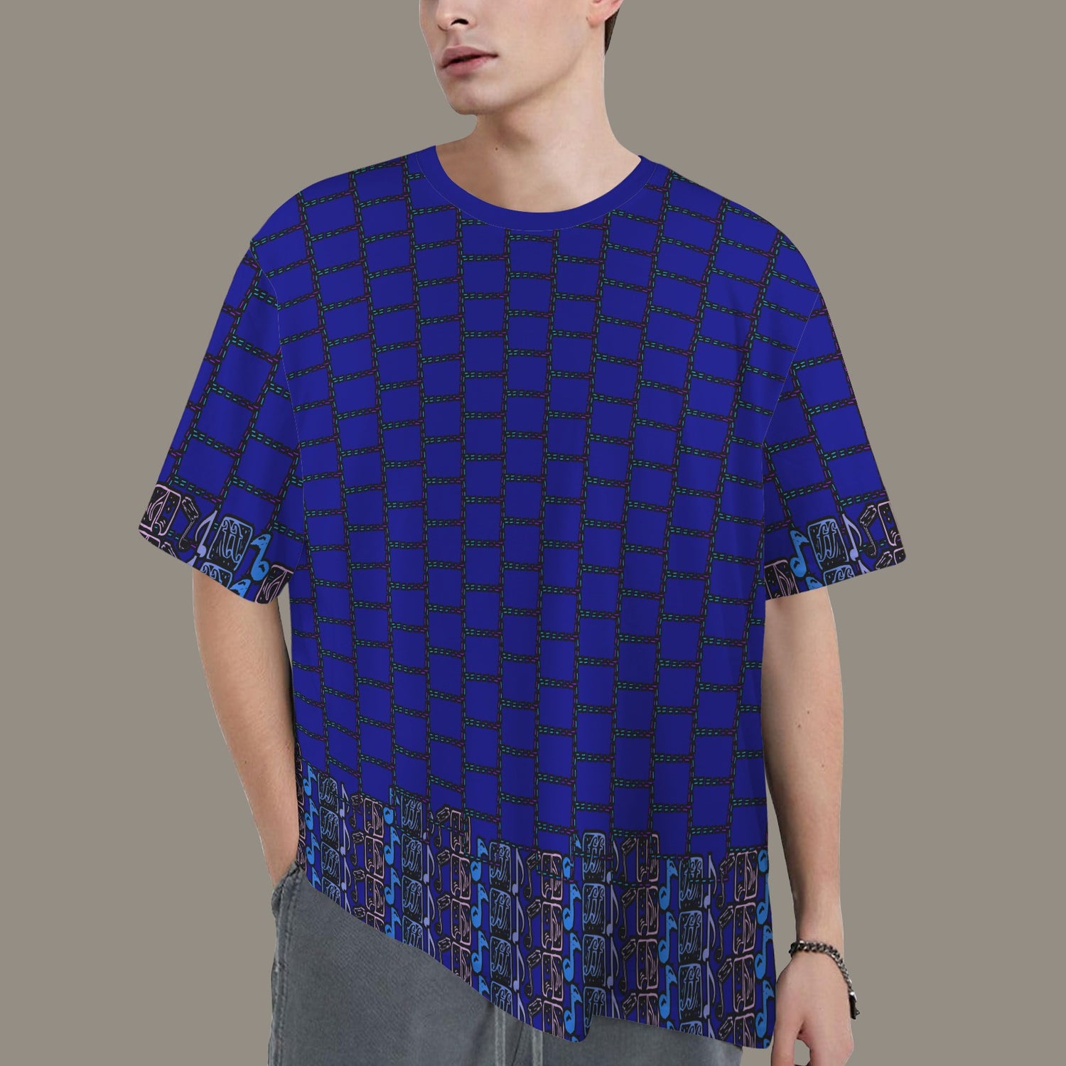 Hidden Name T-shirt  Blue Notes