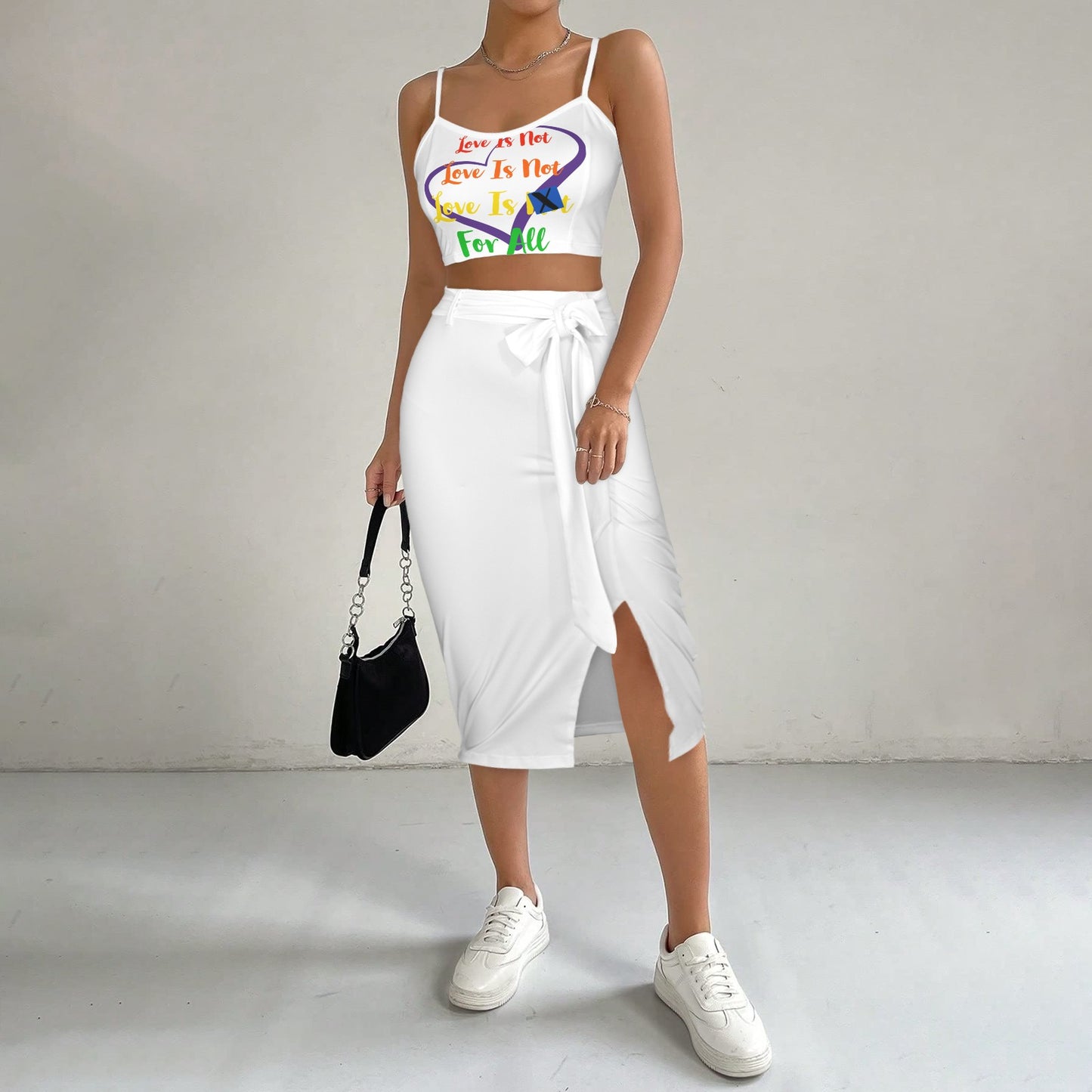 LINFA TOP SKIRT WHITE