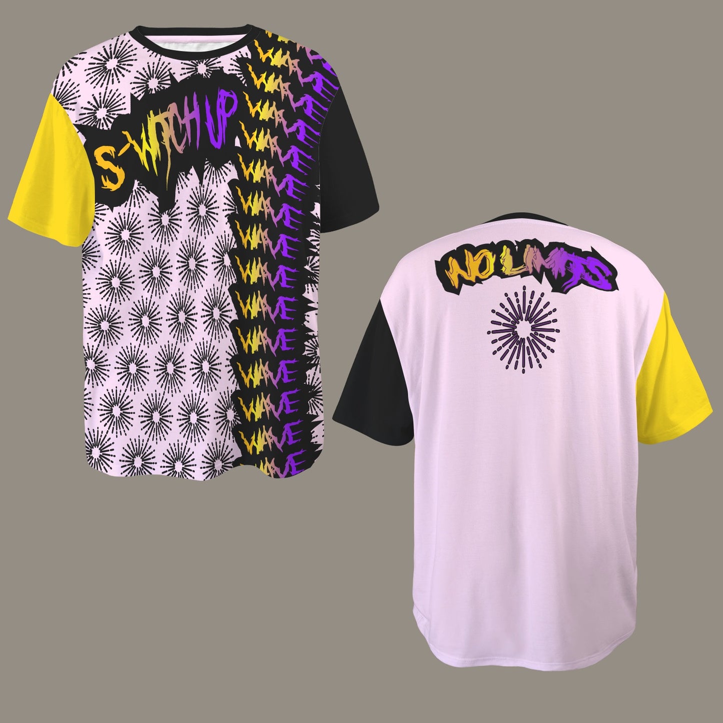 S-WITCH UP WAVE - WAVE BAND MULTI LOGO PALE PINKBLACK