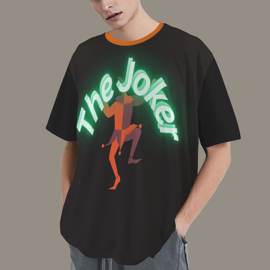 The Joker Art T-shirt Orange Collar