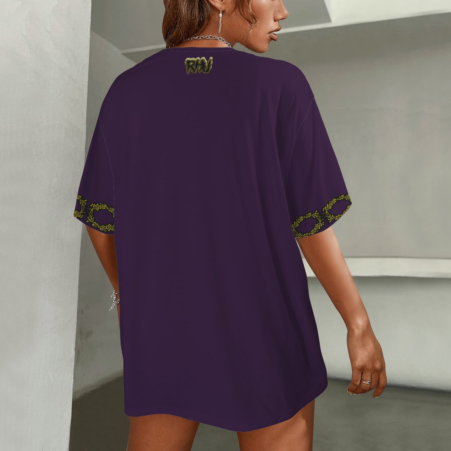 LINFA T-SHIRT BROWN VIOLET